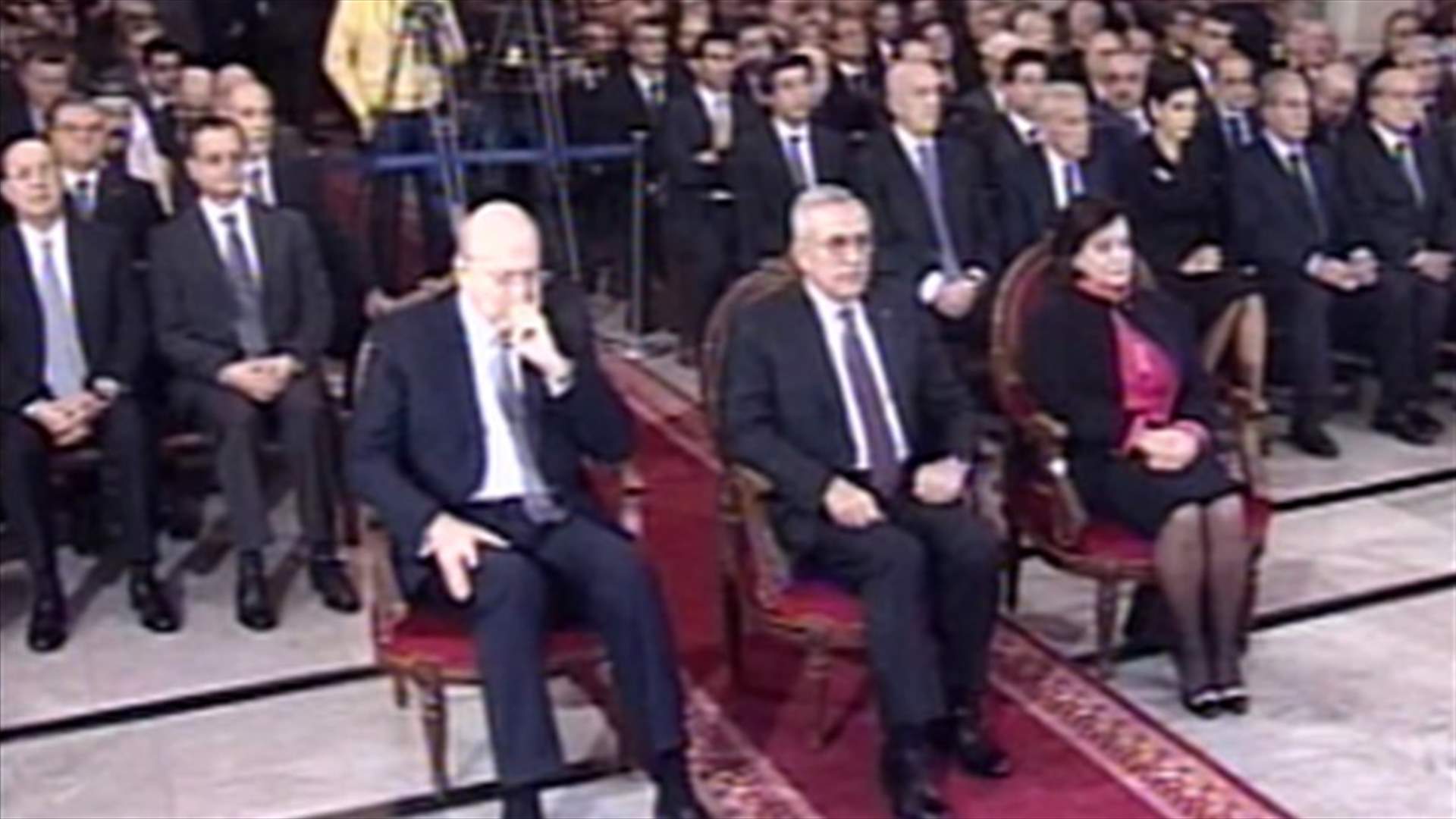 Sleiman, Mikati attend mass on occasion of St. Maroun's day