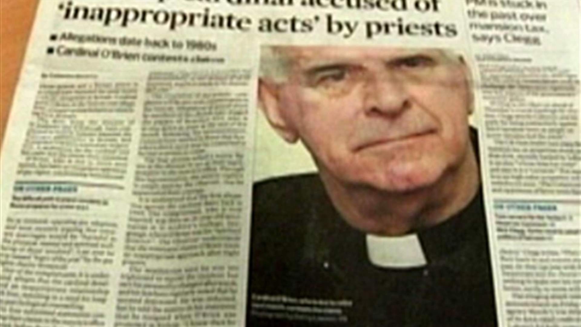 Pope accepts resignation of top British cleric
