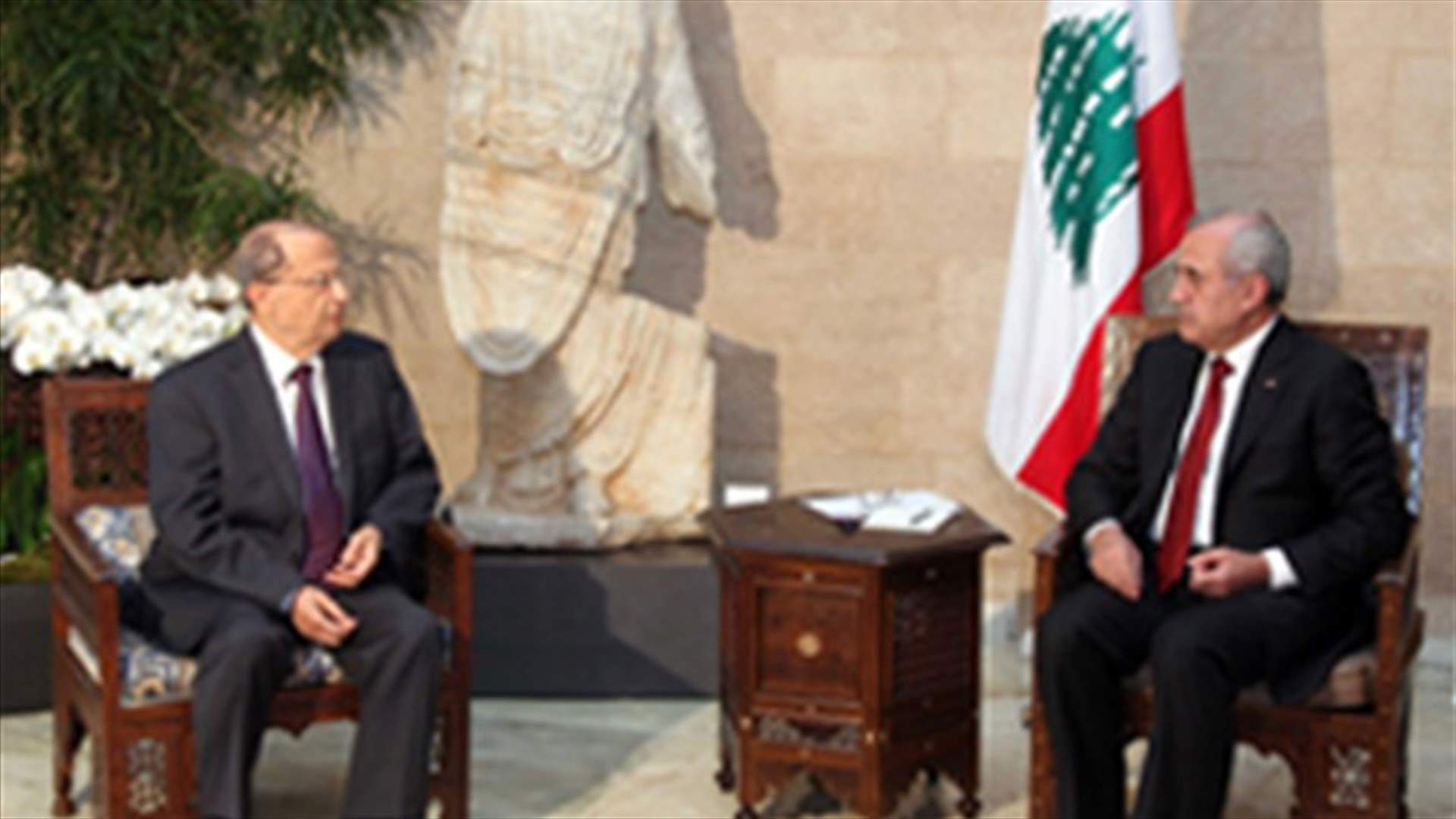 سليمان بحث مع عون في عملية إطلاق الحوار الوطني
