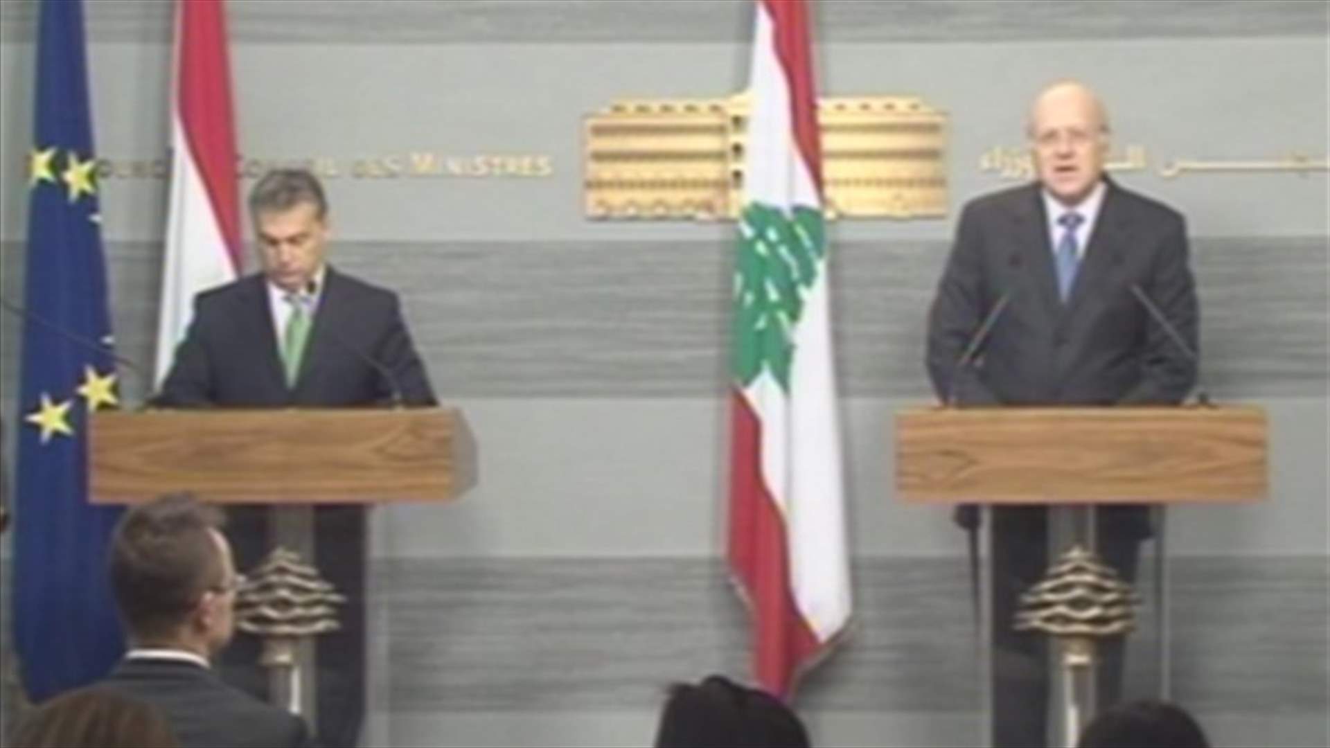 Hungarian PM meets Berri, Sleiman and Mikati