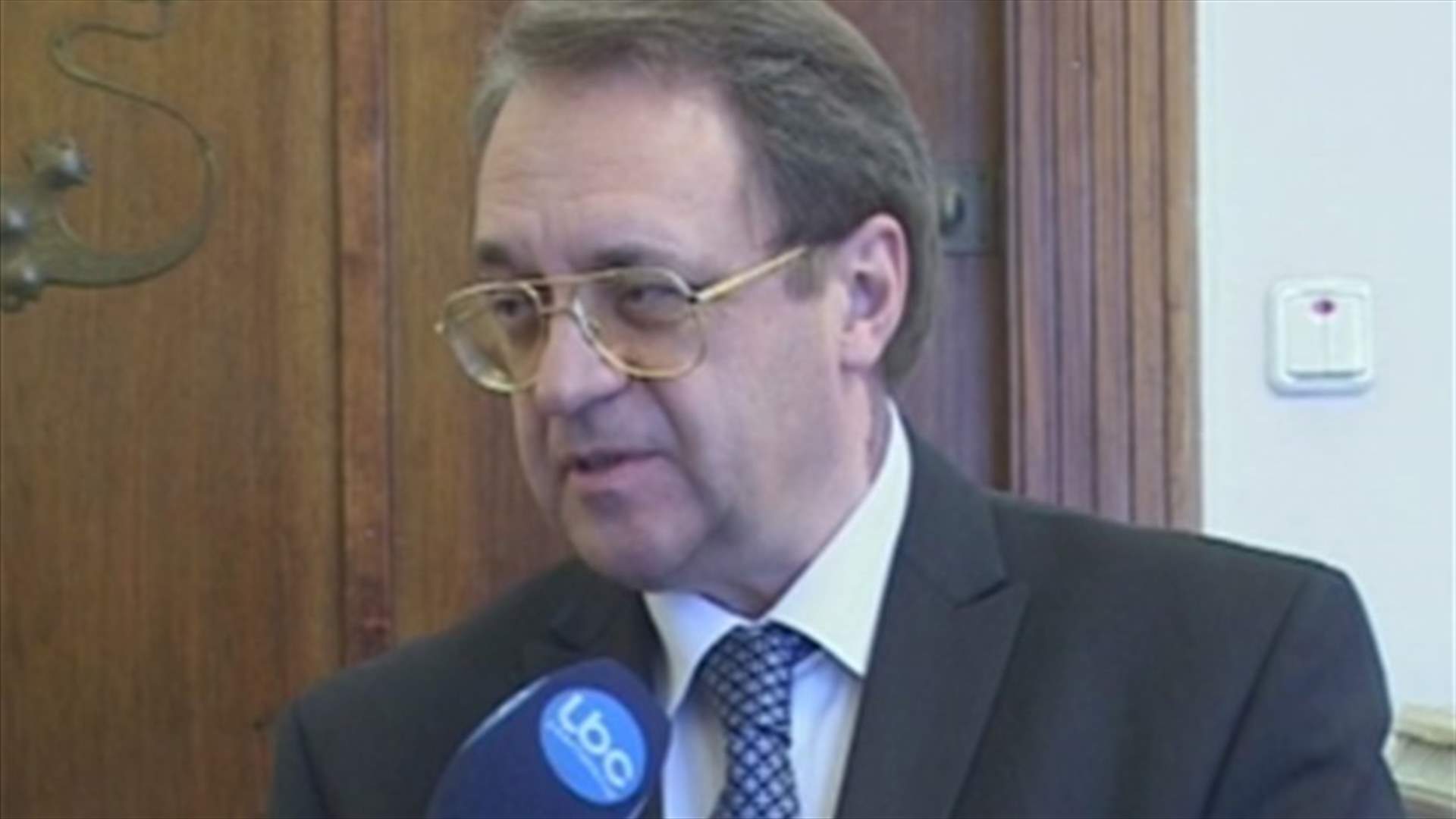 REPORT: Bogdanov to LBCI: There is still hope for a political solution in Syria