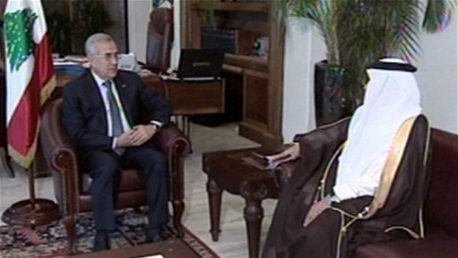 Sleiman meets with Iranian, Saudi ambassadors 