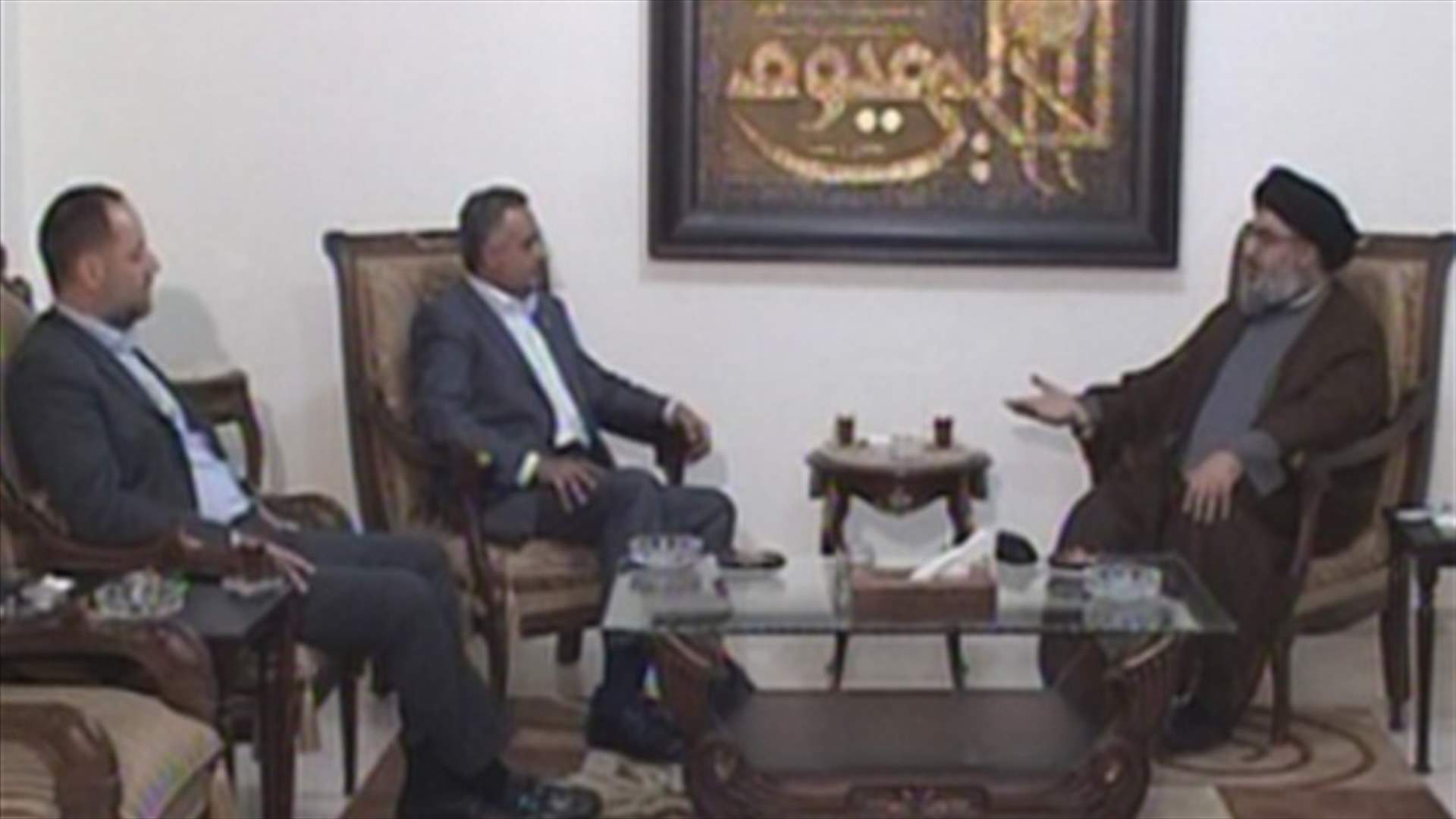 نصر الله يستقبل ارسلان وخيرالدين