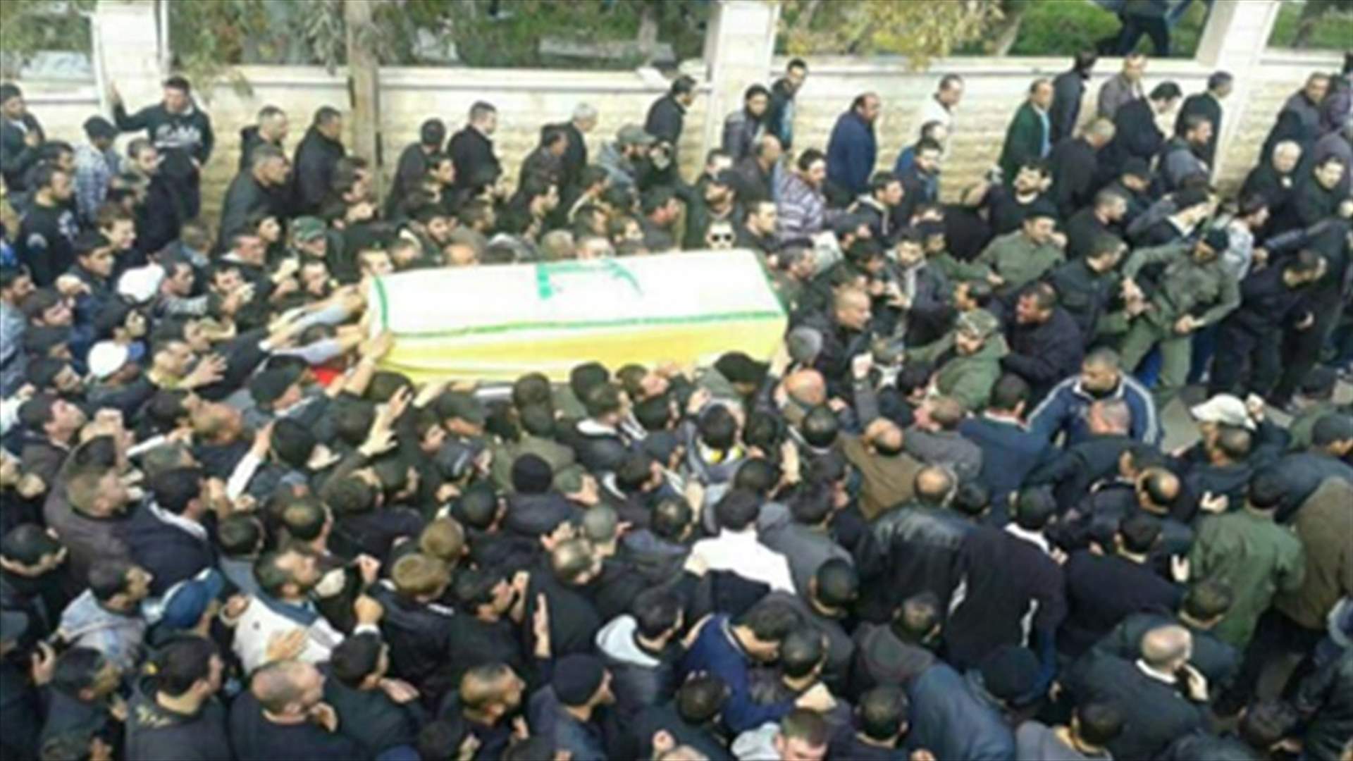 Hezbollah holds funeral for fighter killed in Syria
