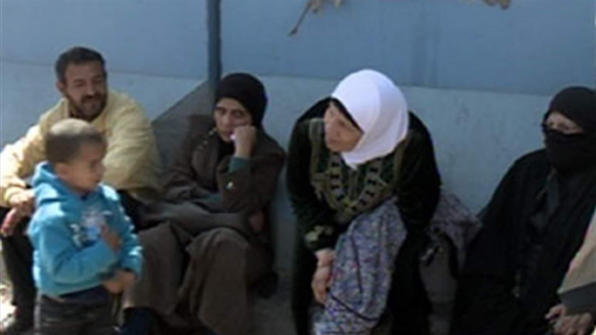 Palestinian refugees stage sit in outside UNRWA