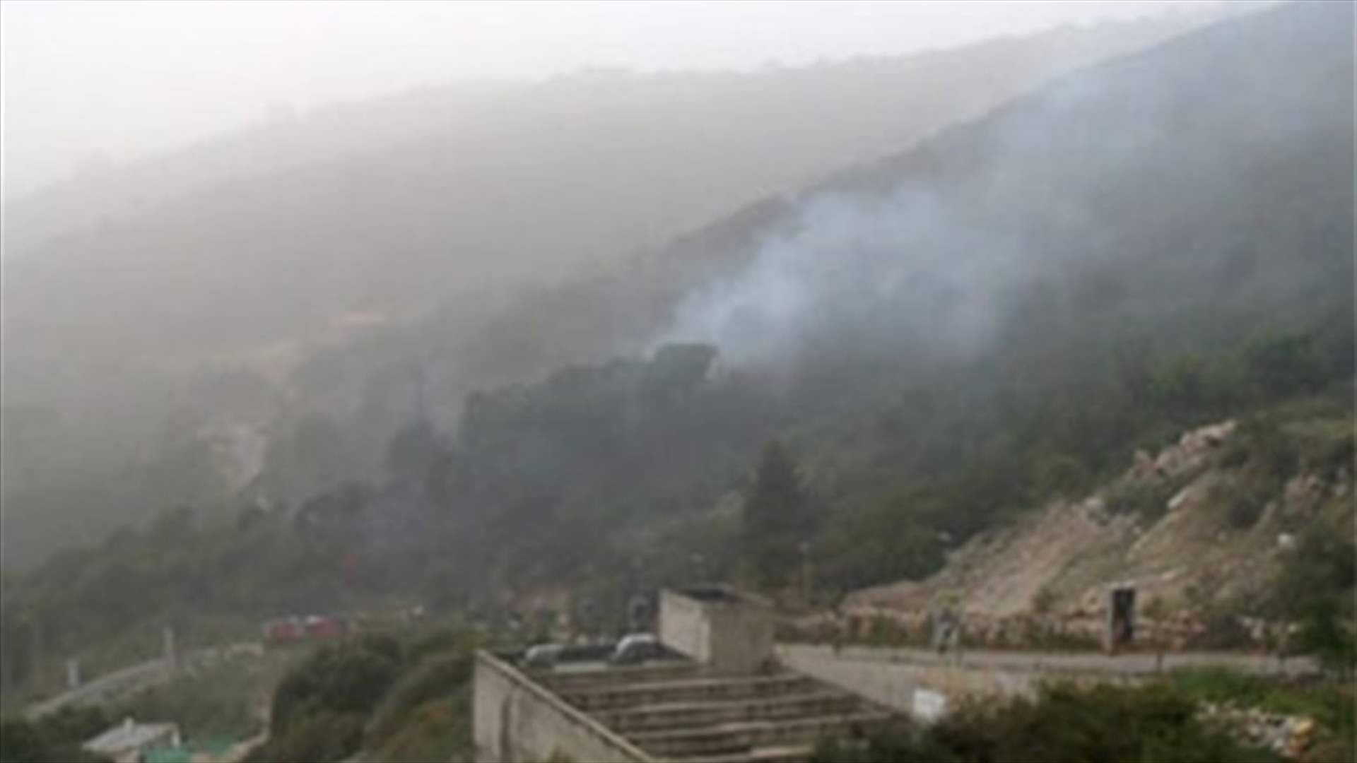 حريق على طريق مغارة جعيتا