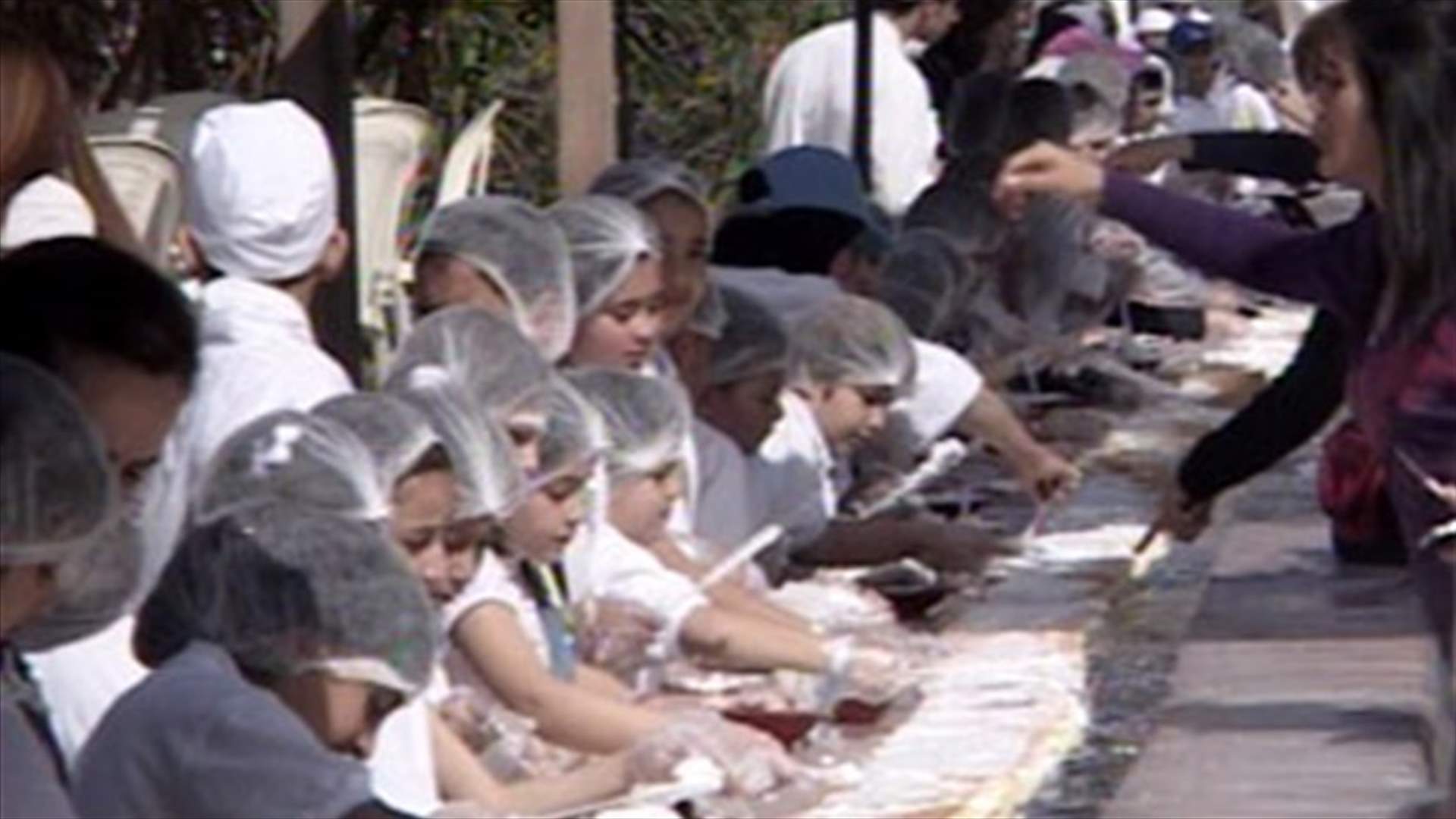 REPORT: Biggest cake made by children spreads happiness in Tyre