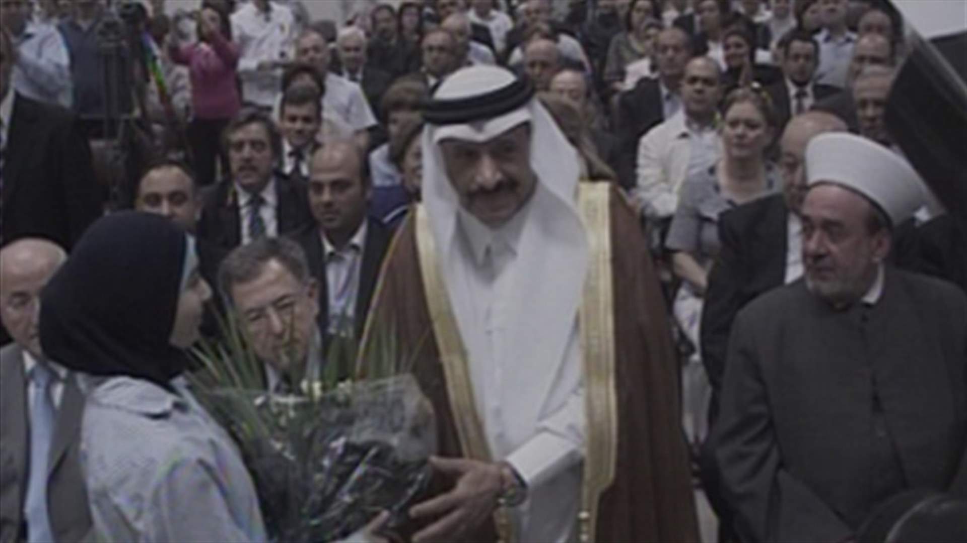 وضع حجر الاساس لمشروع انشاء الحاجز البحري بصيدا