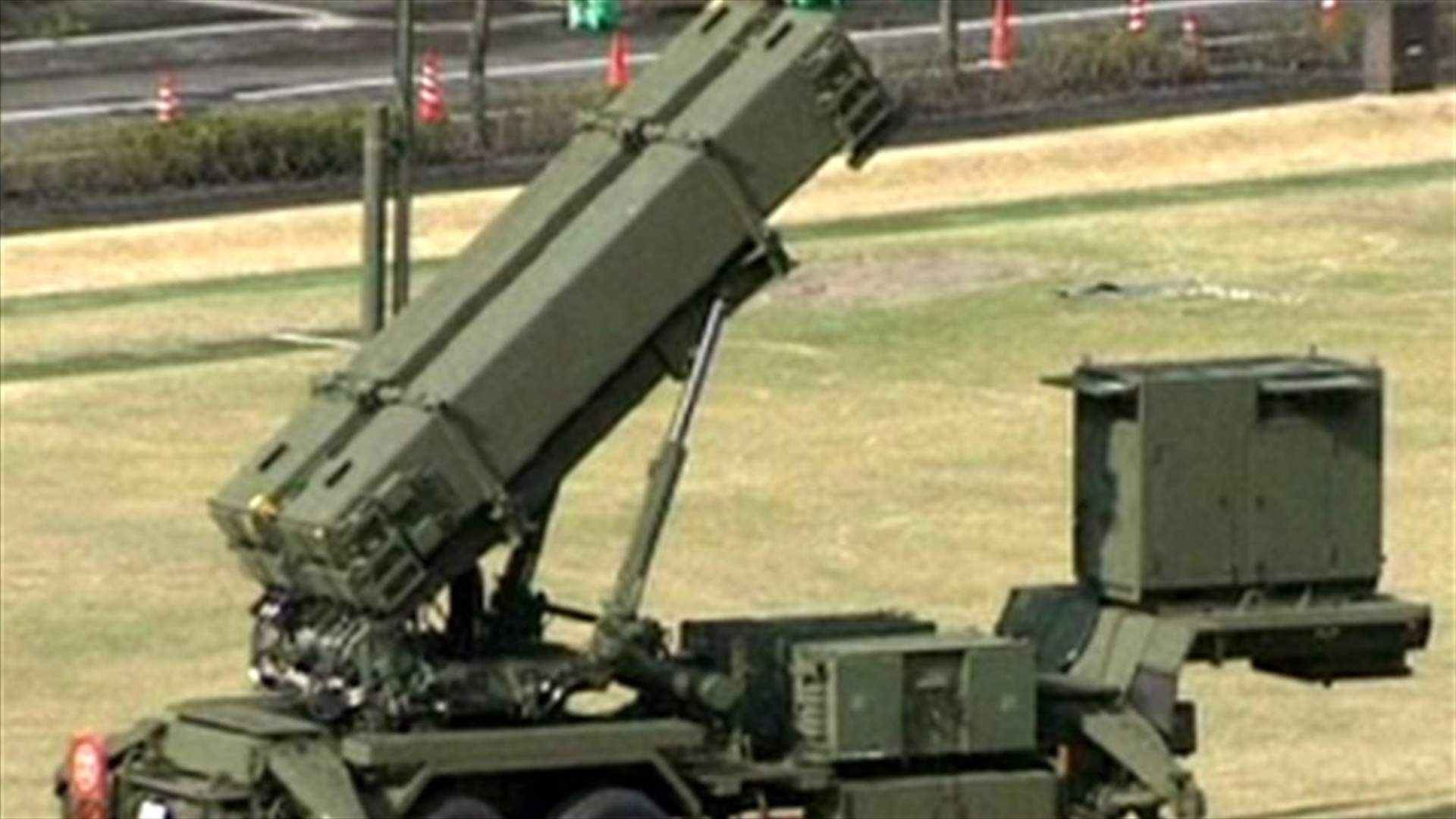 North Korean missile launcher in a "raised position"