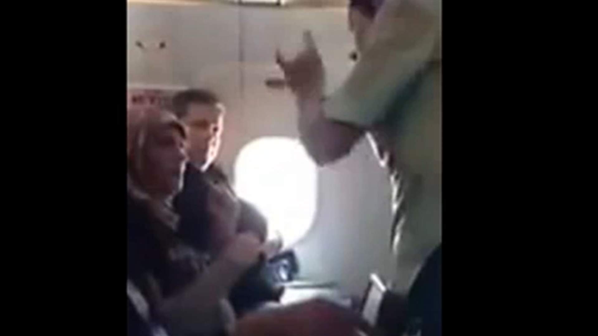 VIDEO: Lebanese woman bothers plane passengers with smoking, refuses to stop
