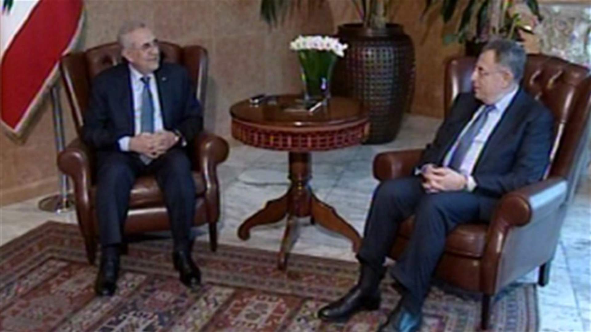 President Sleiman meets MP Siniora, tackles new government's formation