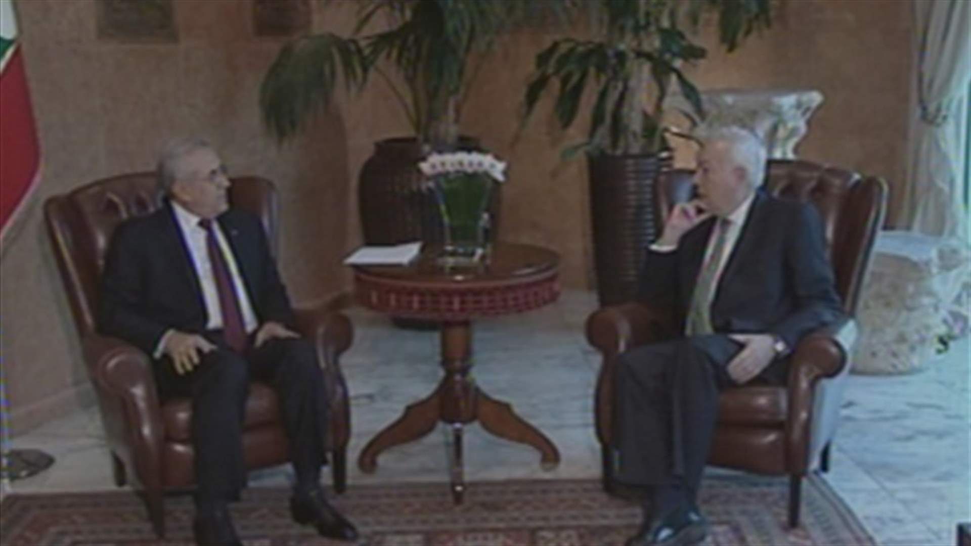 Spanish foreign minister meets with Sleiman, mulls Syrian file  