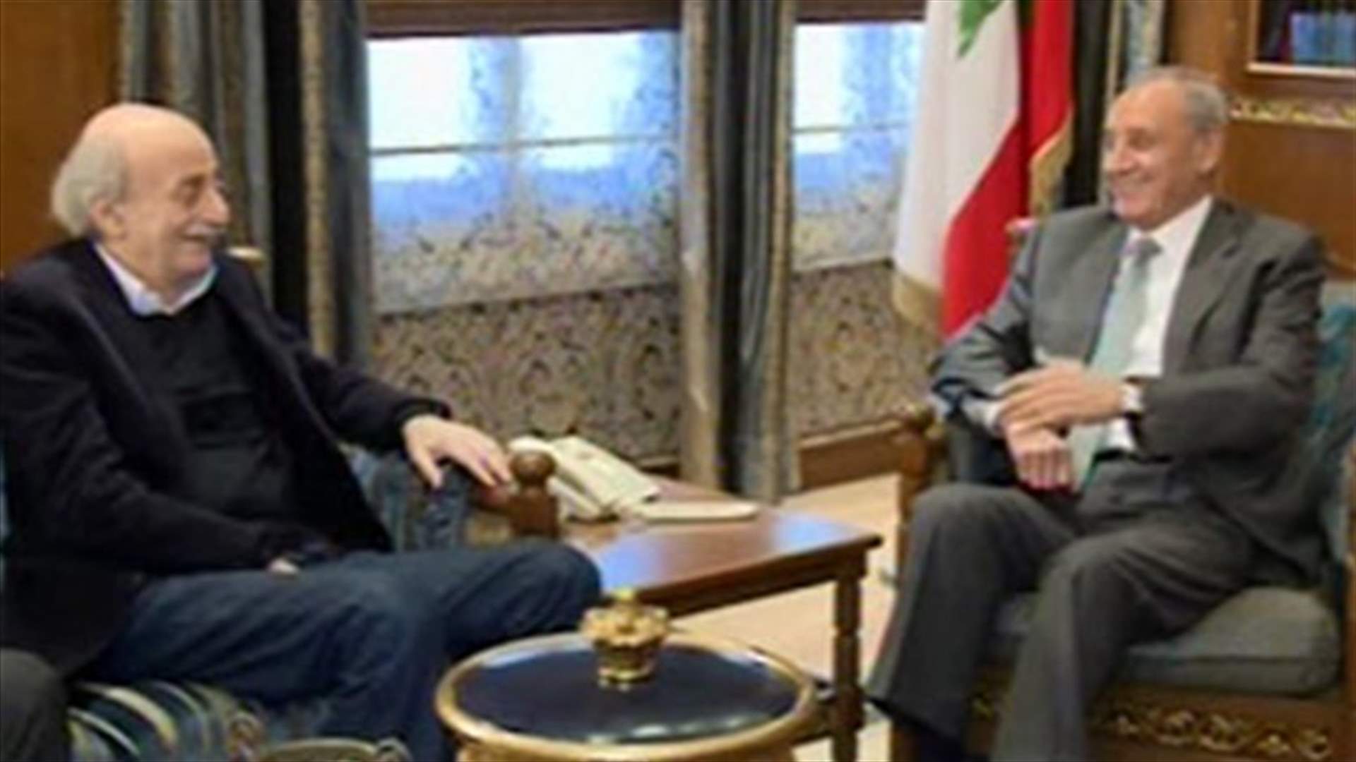 جنبلاط من عين التينة: سأدرس طروحات جديدة وسيكون الجواب سريعا