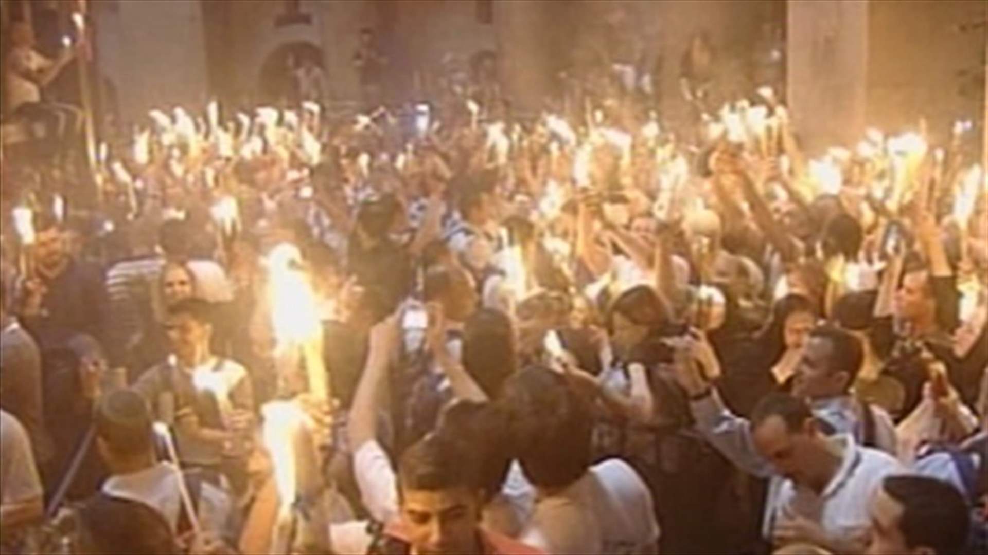 “Holy Fire” ceremony held at Jerusalem’s Church of the Holy Sepulcher