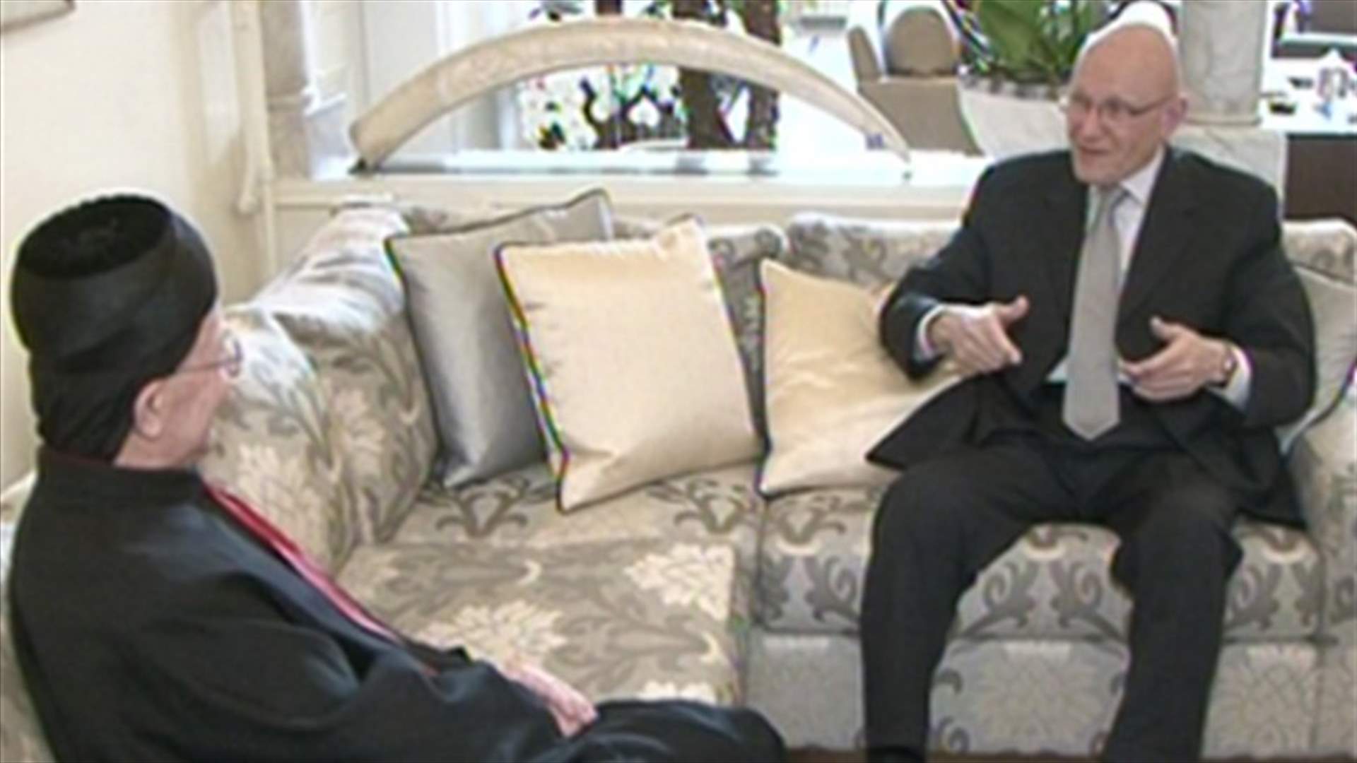 PM-Designate Salam meets with Bishop Mazloum, Amr Moussa and Michel Moawad