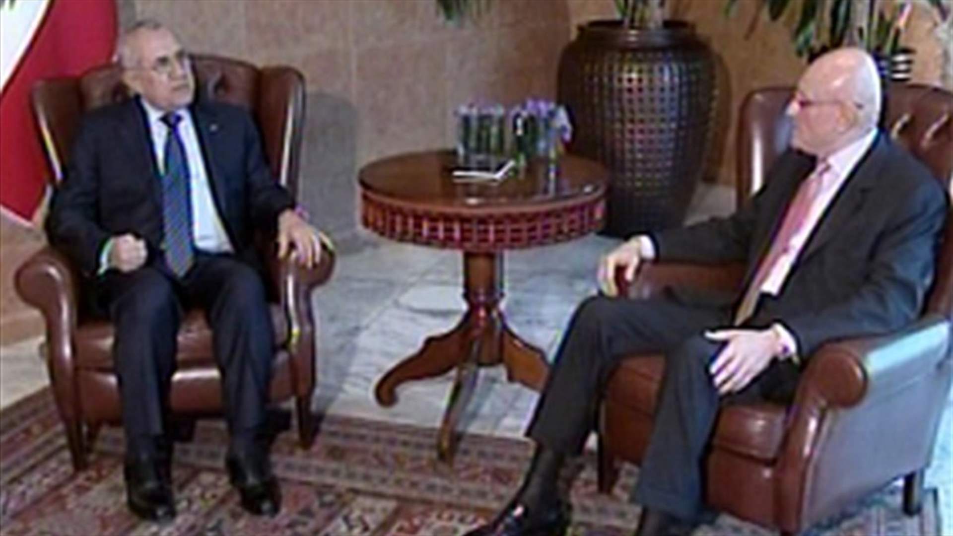 President Sleiman meets with PM-Designate Salam 