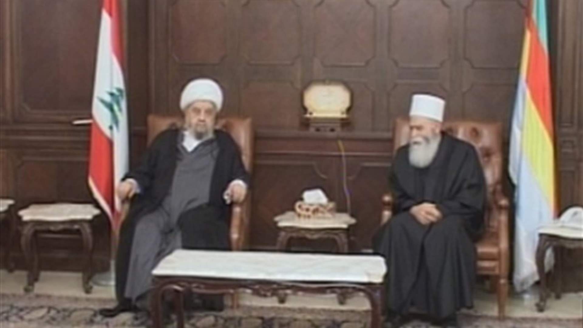 Sheikh Qabalan meets Sheikh Hasan at Druze Community House 