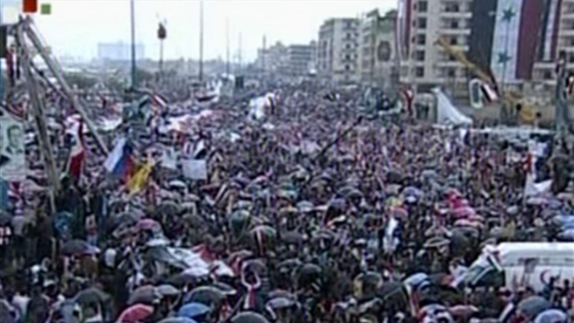 تظاهرة حاشدة في طرطوس دعماً للاسد 