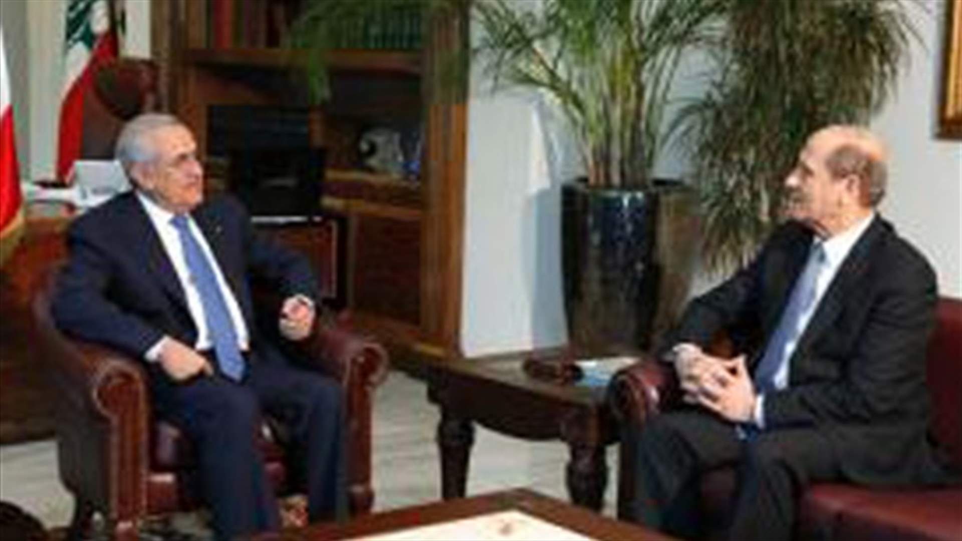 Sleiman discusses electoral process with Charbel and Kortbawi