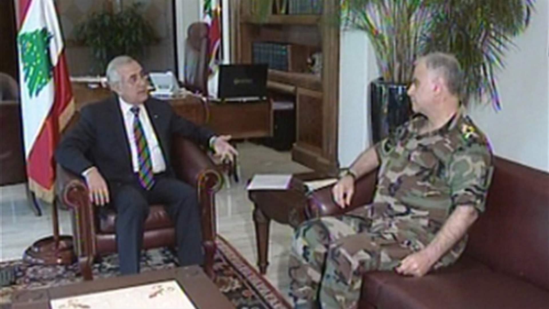 President Sleiman condemns the "terrorist" attack on LAF soldiers in Arsal