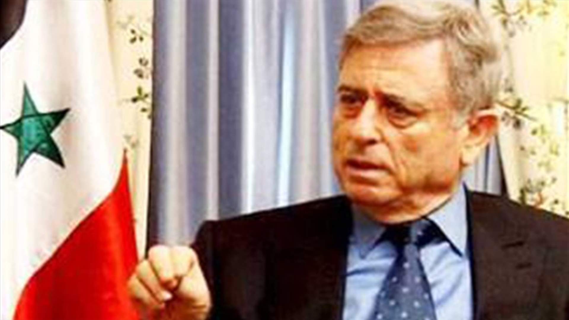 خدام : إذا سقط النظام في سوريا تحرّر لبنان 