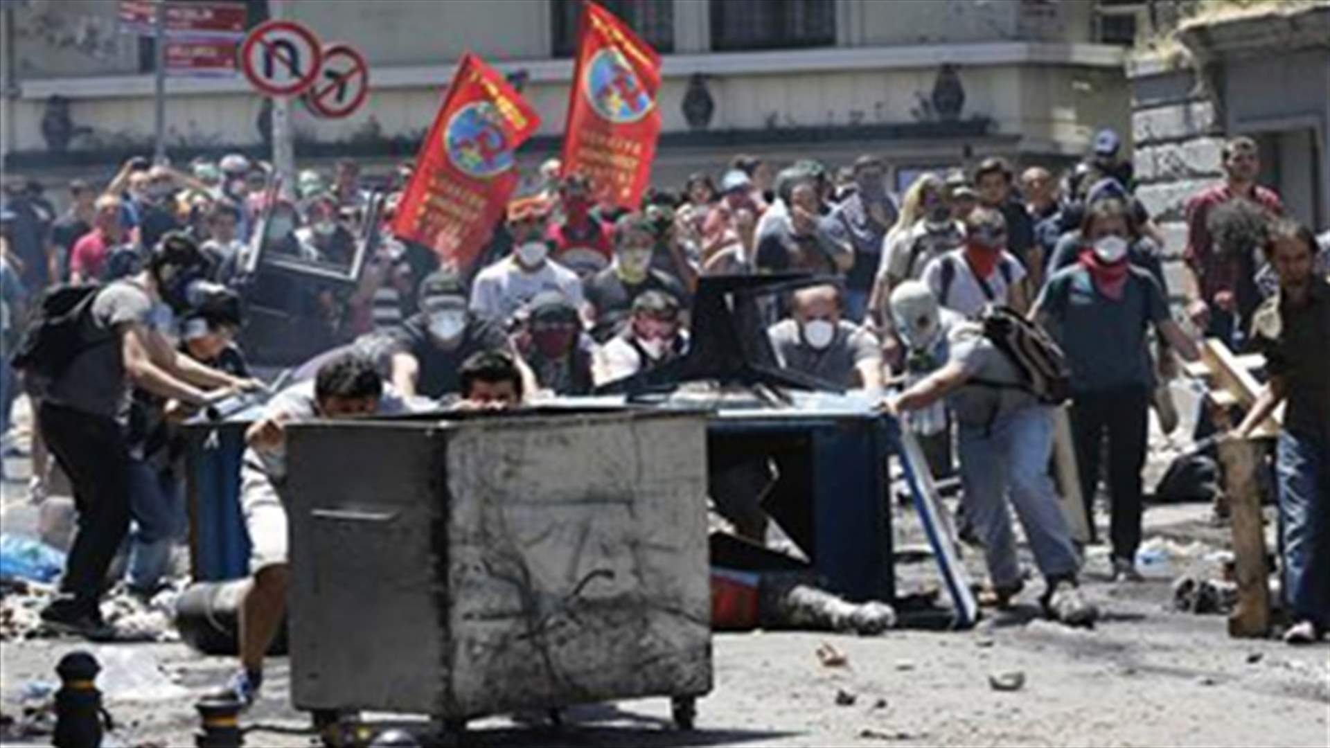 REPORT: Turkish man killed by taxi driving into group of protesters -medics