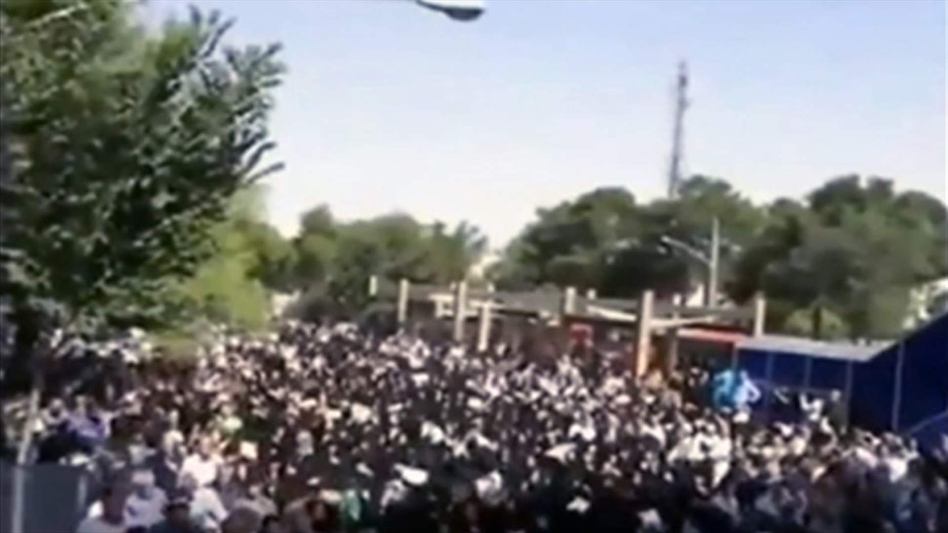 “Death to the dictator” chant Iranian protestors after funeral procession