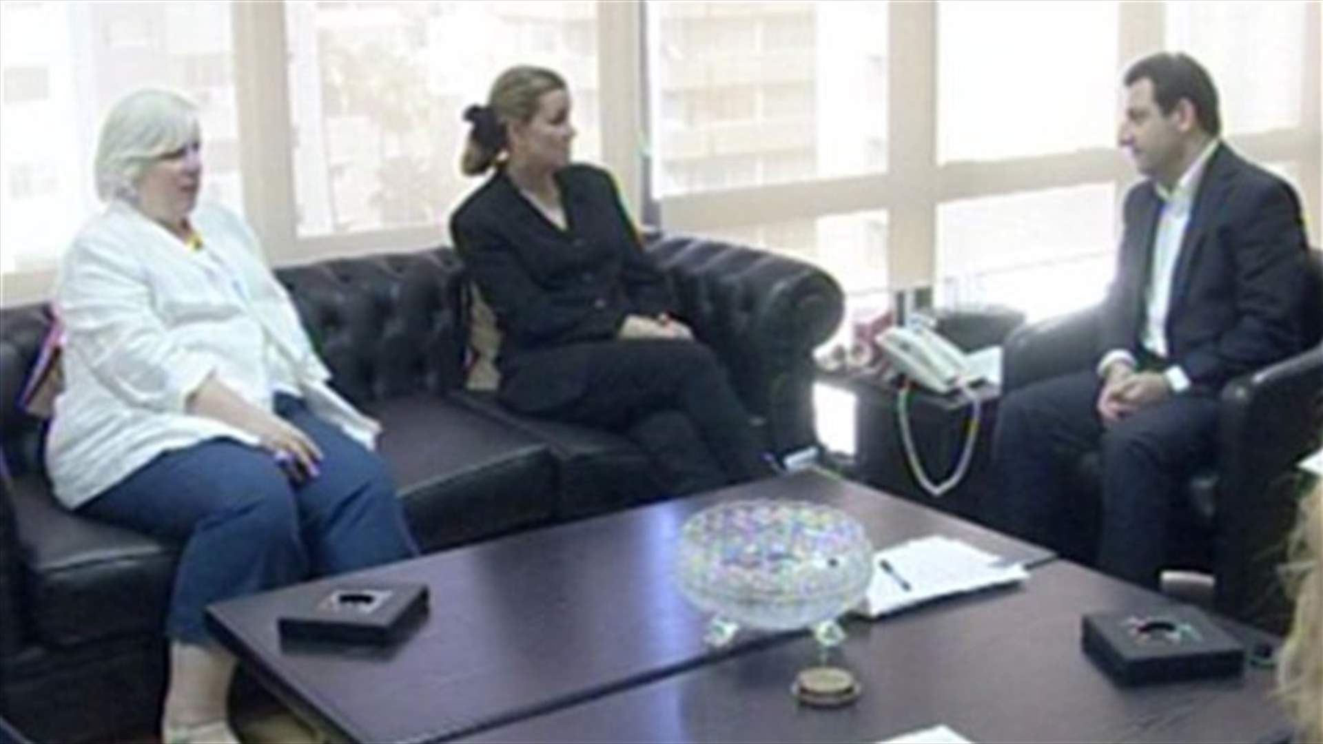 Caretaker Minister Abou Faour meets with US envoy Conelly over Syrian refugees in Lebanon