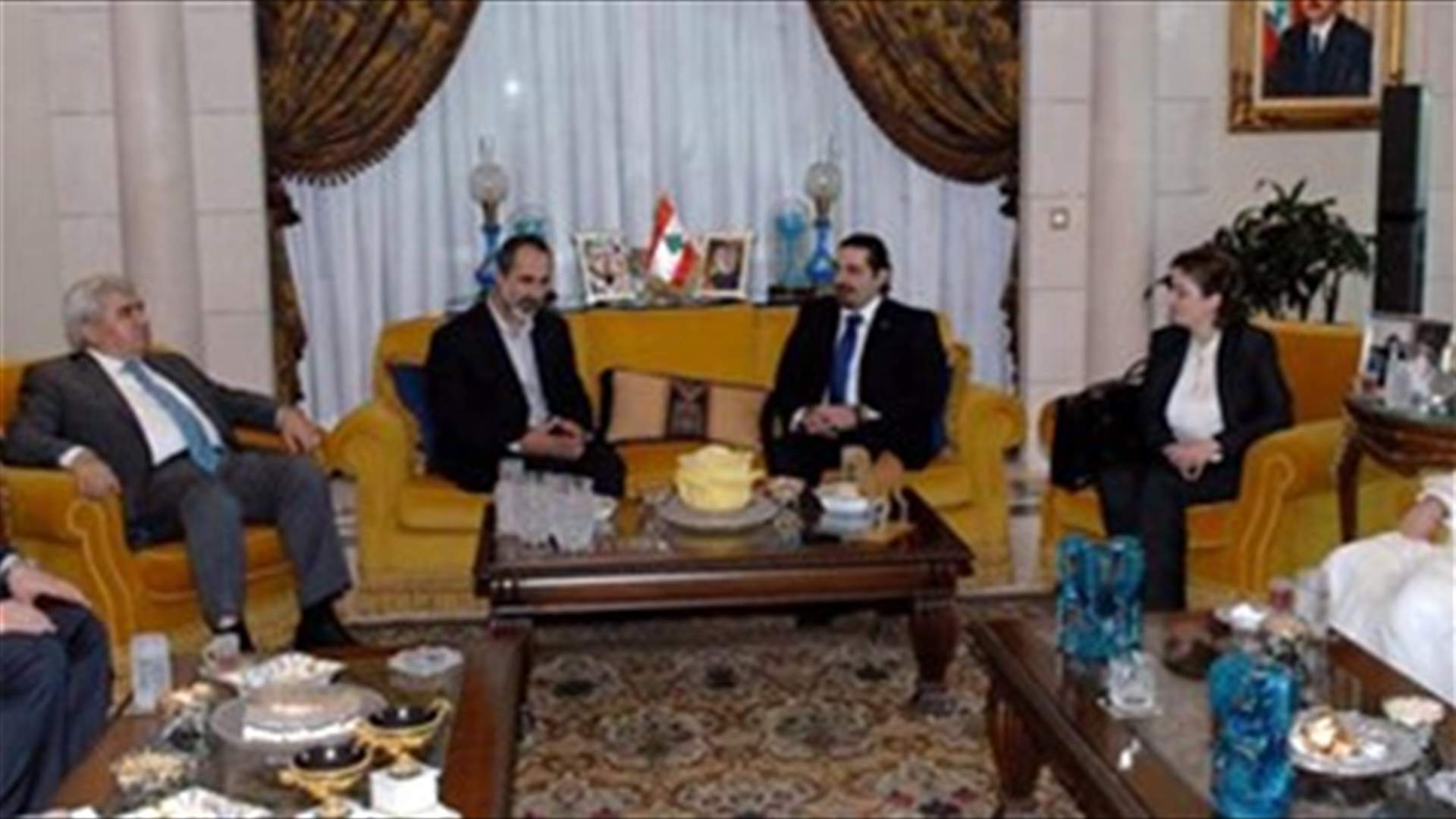 Hariri meets with Syrian Coalition delegation in Riyadh 