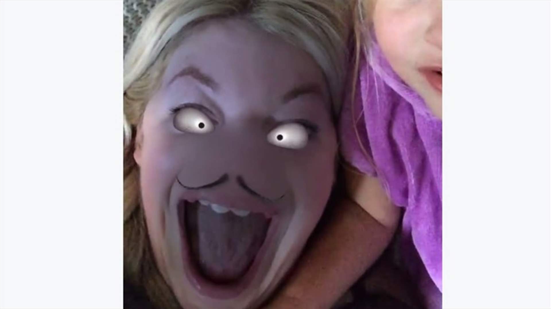 بالفيديو: والدة ترعب طفلتها على Snapchat