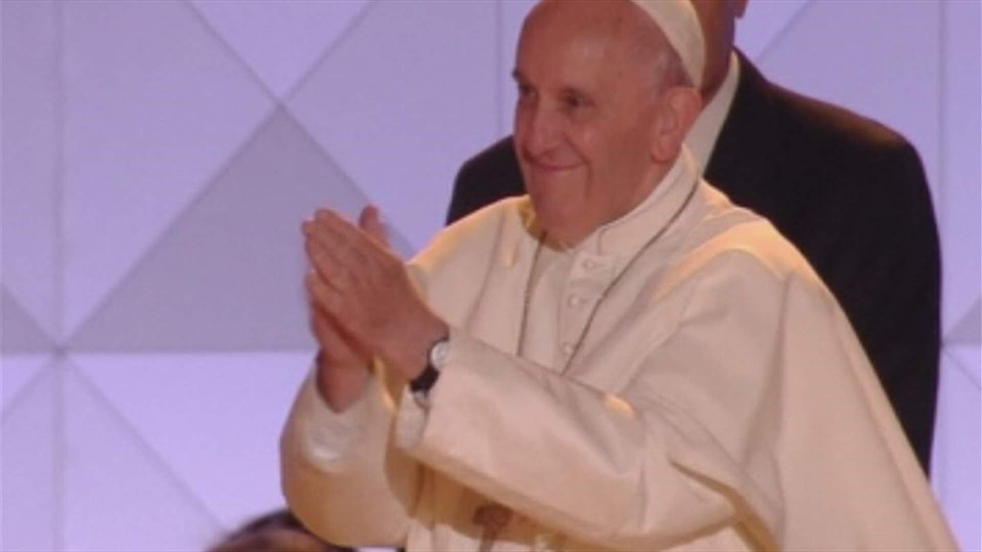 Pope meets victims of clergy sex abuse, says 'God weeps' for them