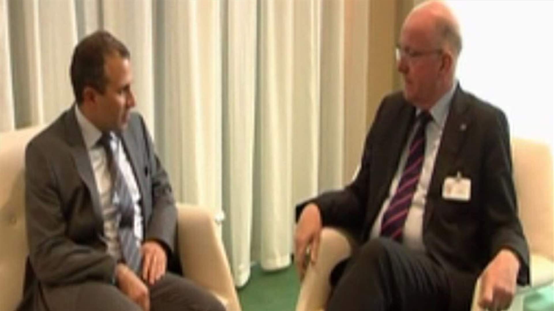 باسيل التقى نظيره الايرلاندي في نيويورك