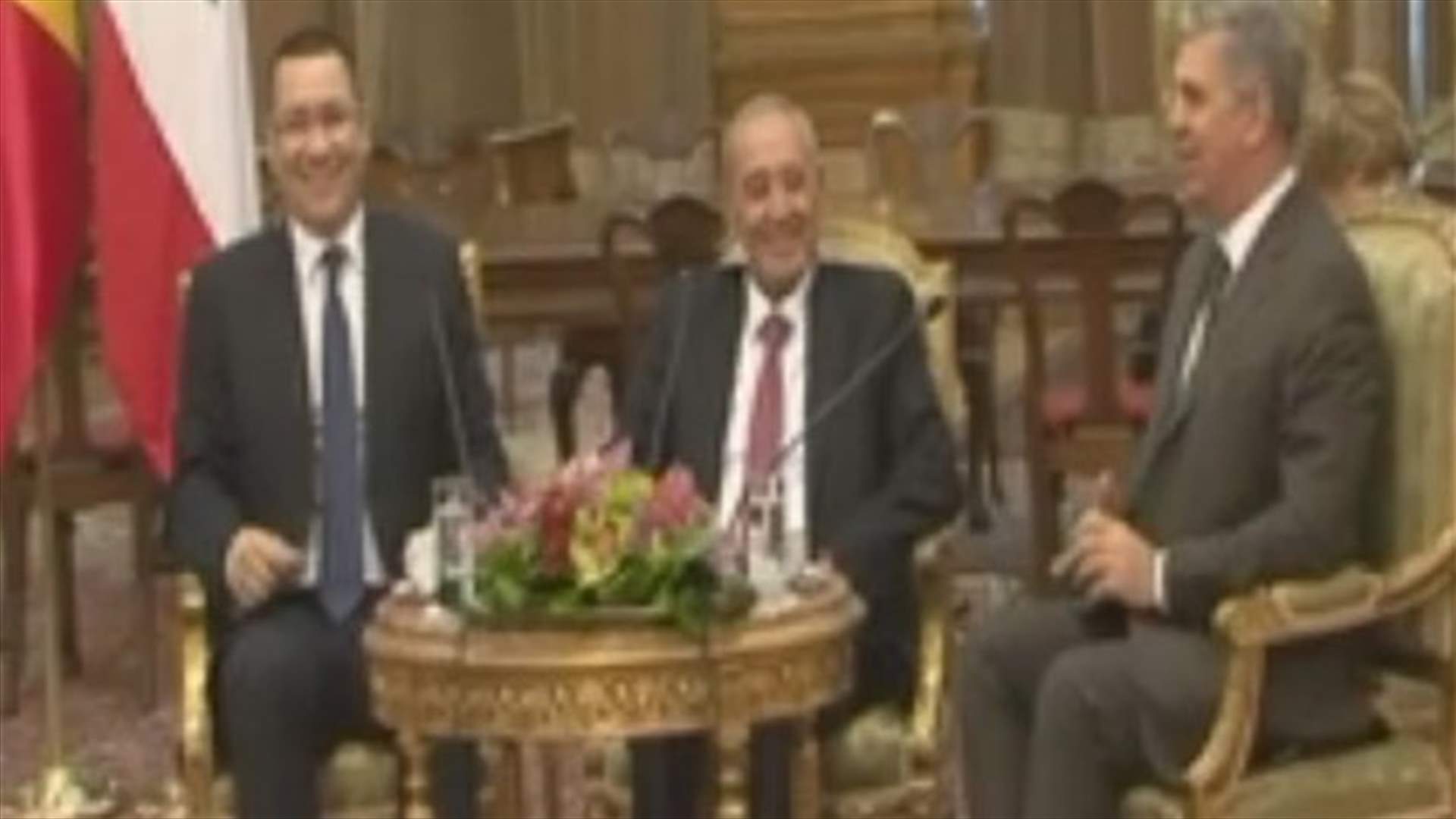 بري التقى رئيس الحكومة ورئيس مجلس النواب الروماني