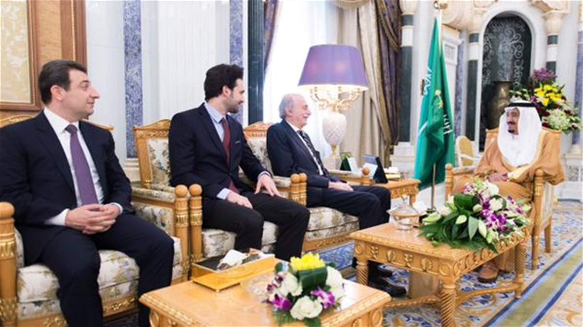 جنبلاط التقى الملك سلمان والحريري في الرياض