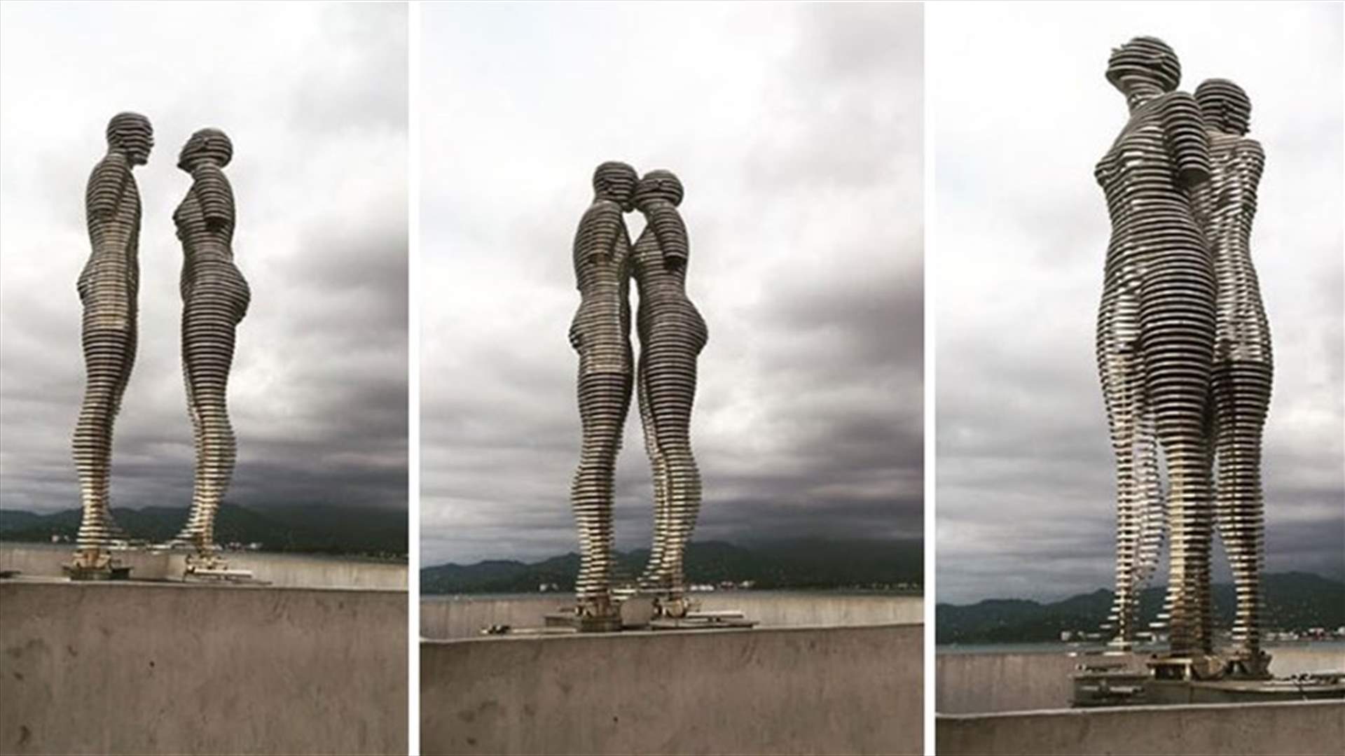 [VIDEO] Moving Sculpture Of Man And Woman Symbolizes Tragic Love Story