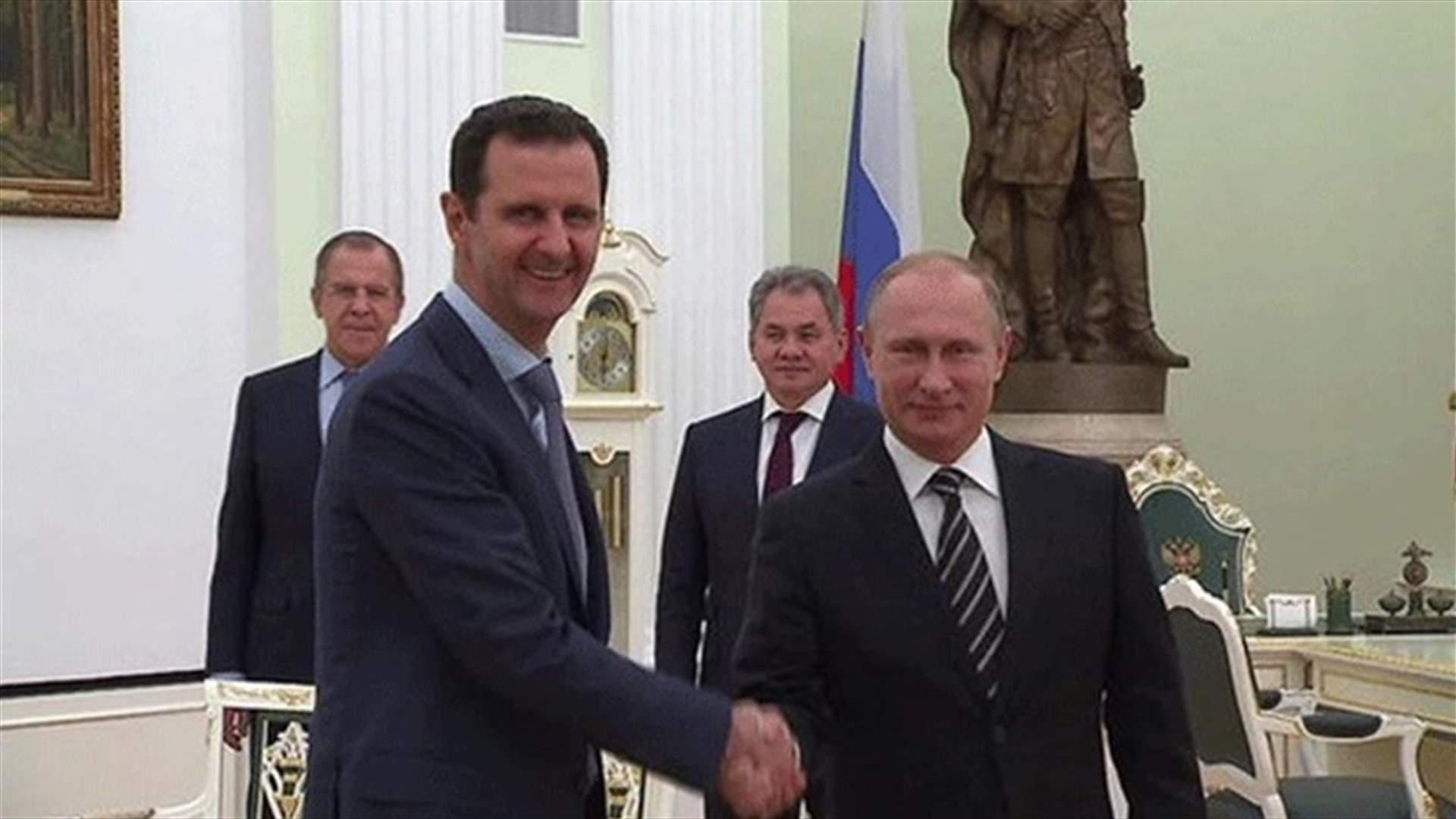Syria's Assad flies to Moscow to thank Russia's Putin for air strikes
