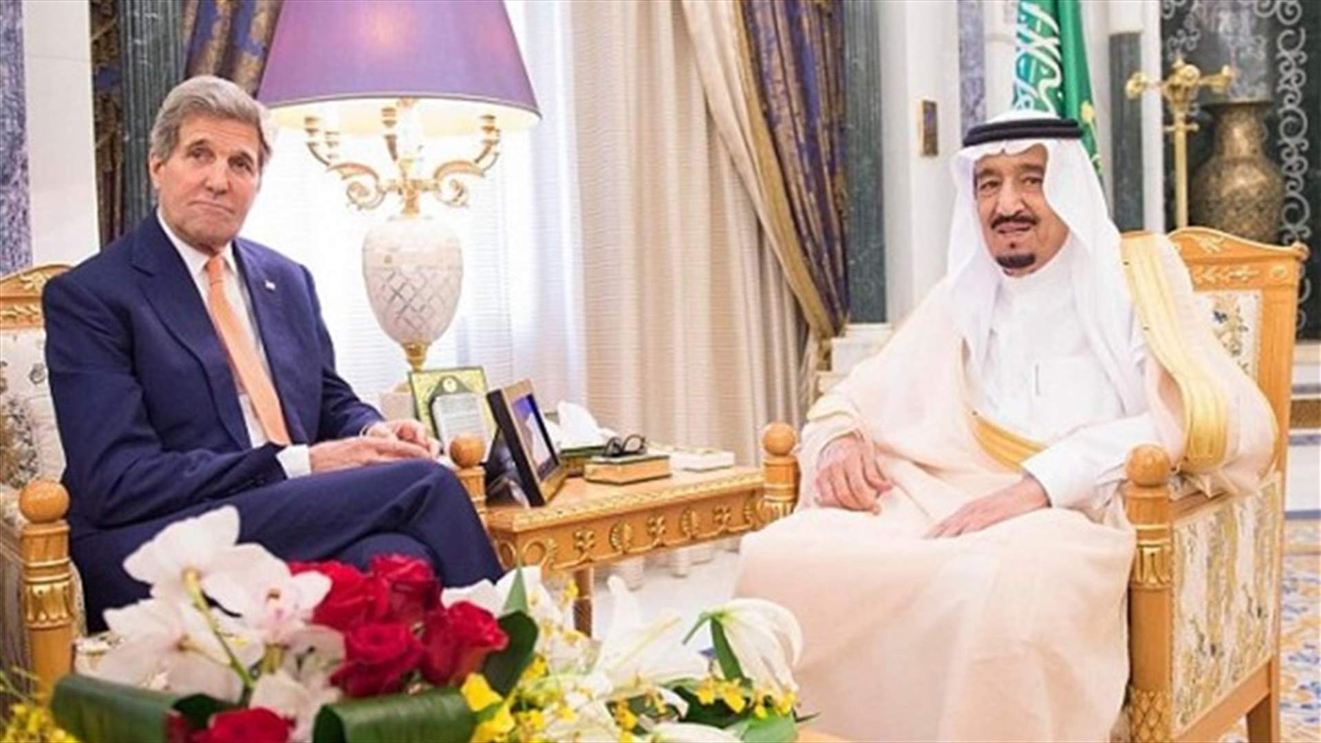الملفان السوري والفلسطيني بين الملك سلمان وكيري