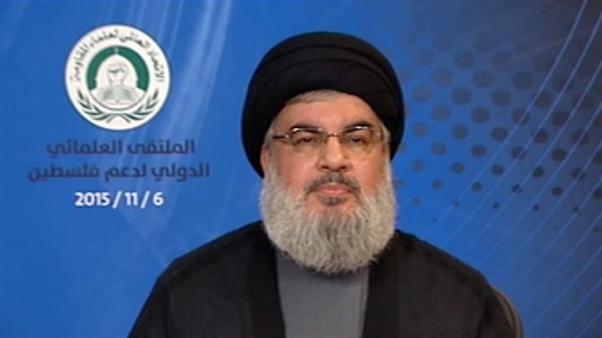 السيد نصرالله: جزء من اللبنانيين مقتنع بأن المقاومة تتخذ من اسرائيل حجة للحفاظ على سلاحها