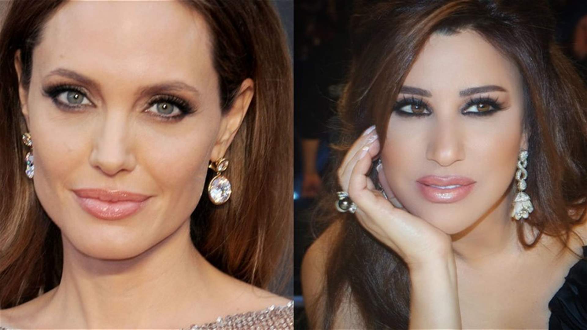 بالصورة: بين نجوى كرم وأنجلينا جولي... سلامات وكبّة بالصينيّة 