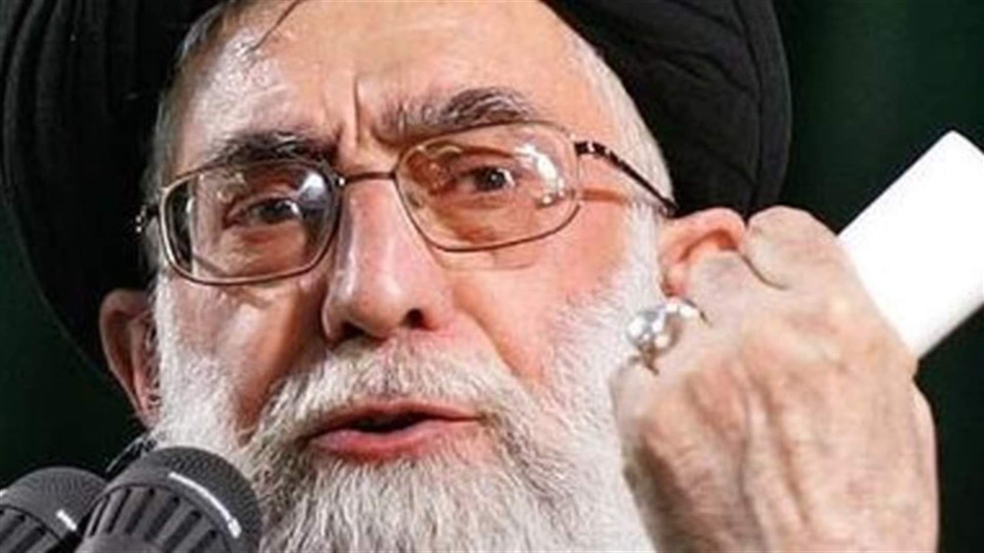 خامنئي يندد بـ"ازدواجية" الغرب