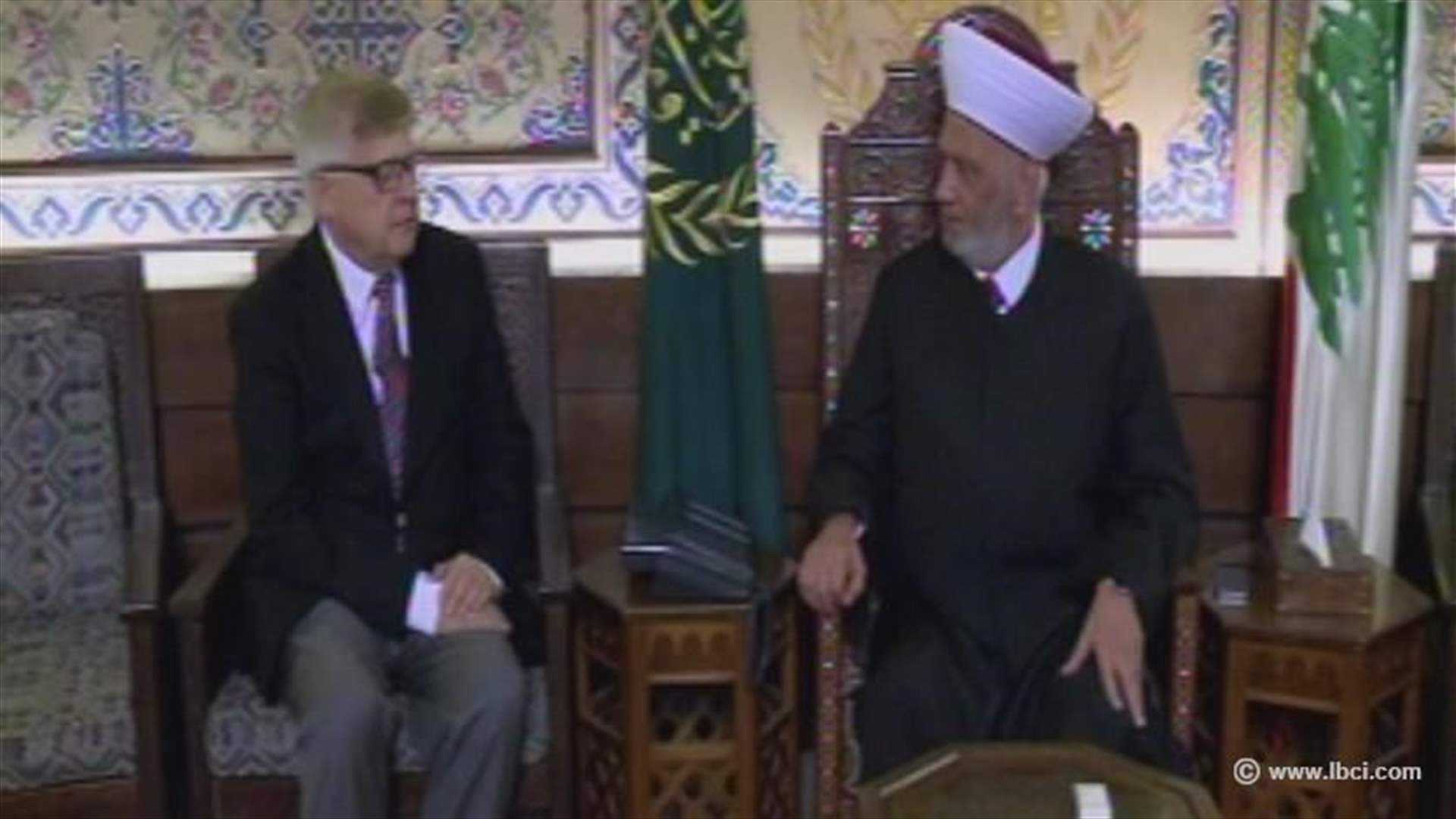 Russian ambassador meets with Mufti Darian and Minister Hakim, discusses regional situation