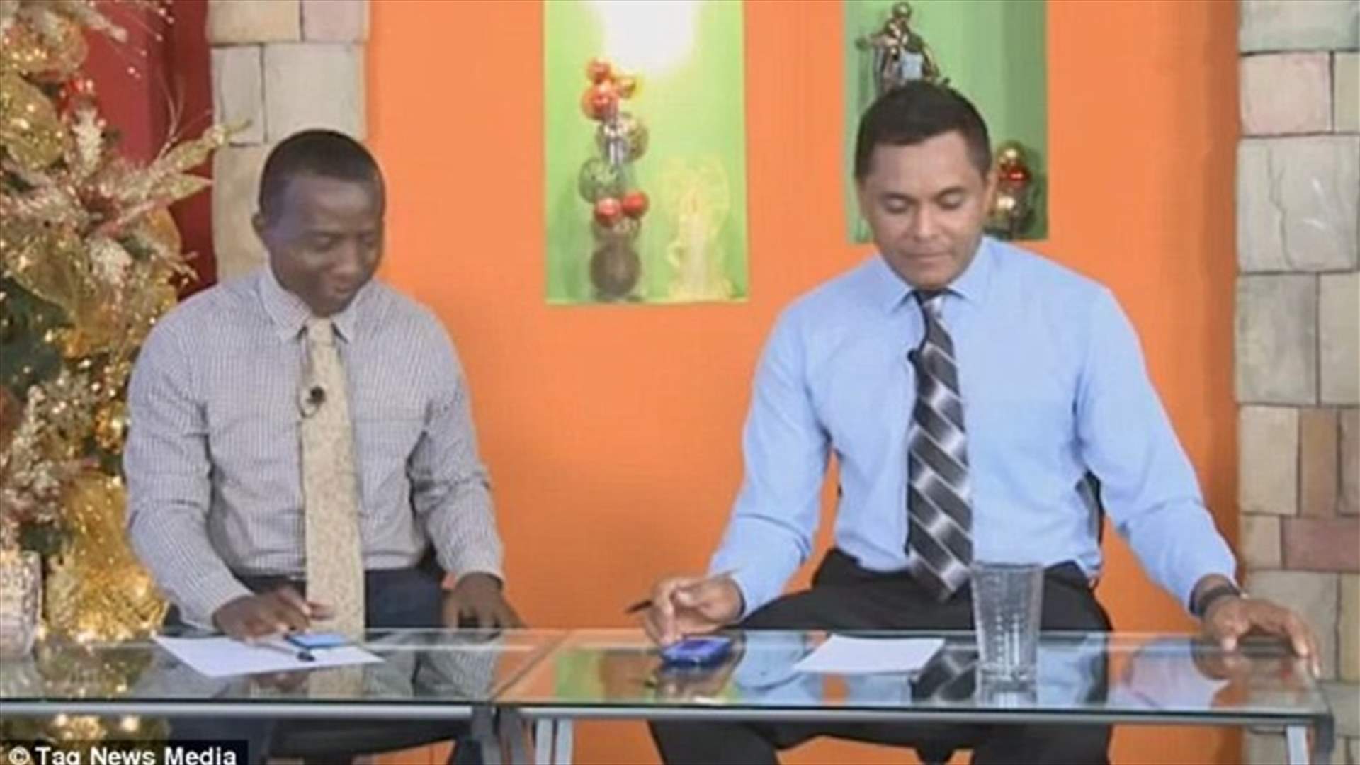 بالفيديو: "قوّة خارقة" تُحرّك كأس الماء مباشرة على الهواء