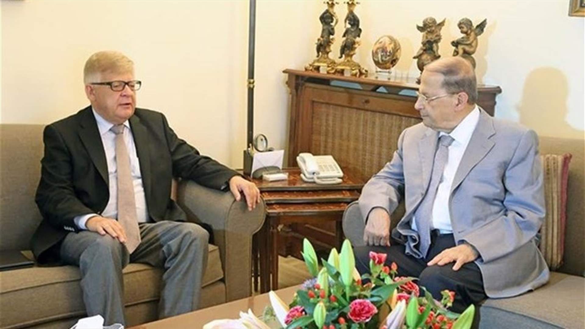 MP Aoun receives Russian Ambassador to Lebanon in Rabieh 