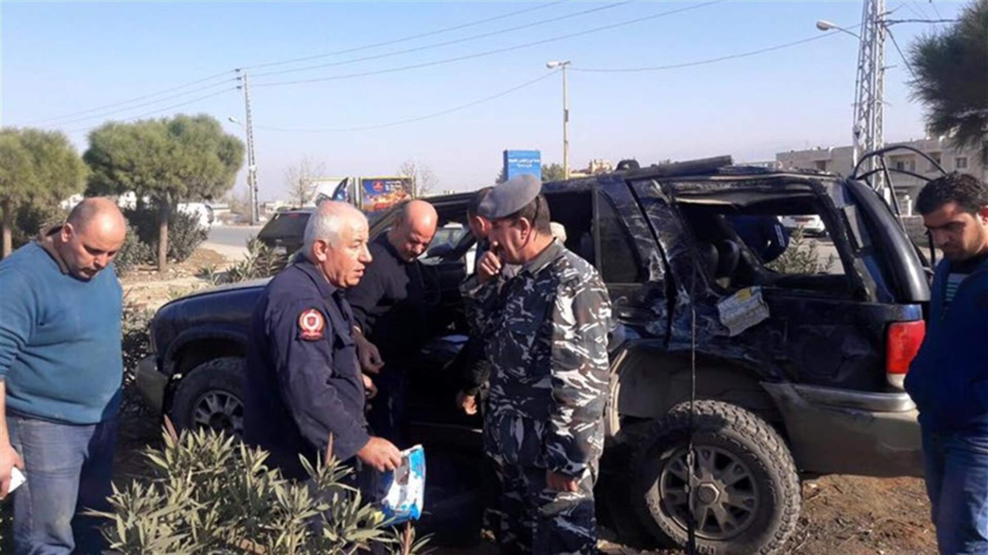 جريح بحادث سير على اوتوستراد زحلة