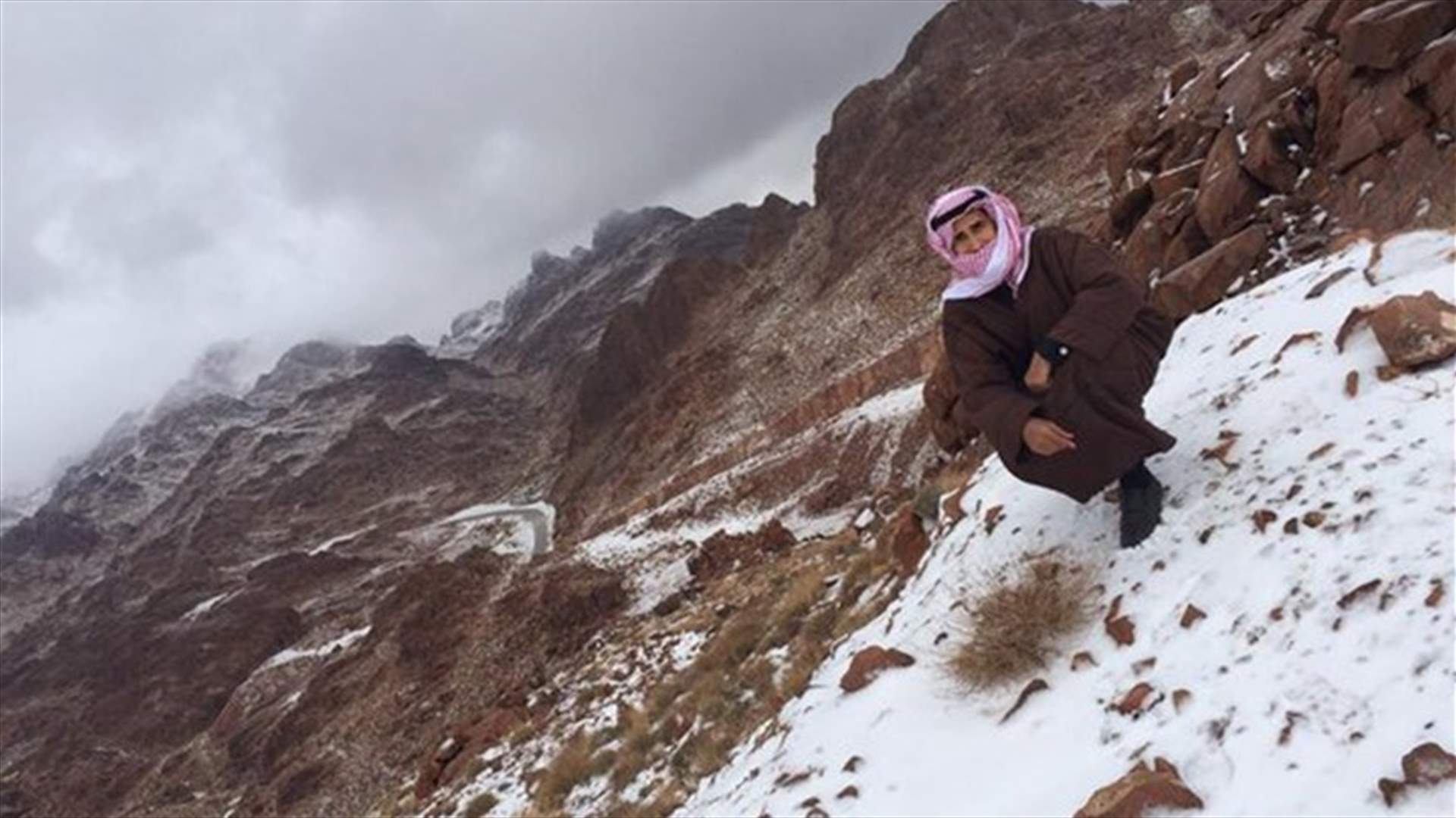 ثلوج السعودية ...سبقت ثلوج لبنان