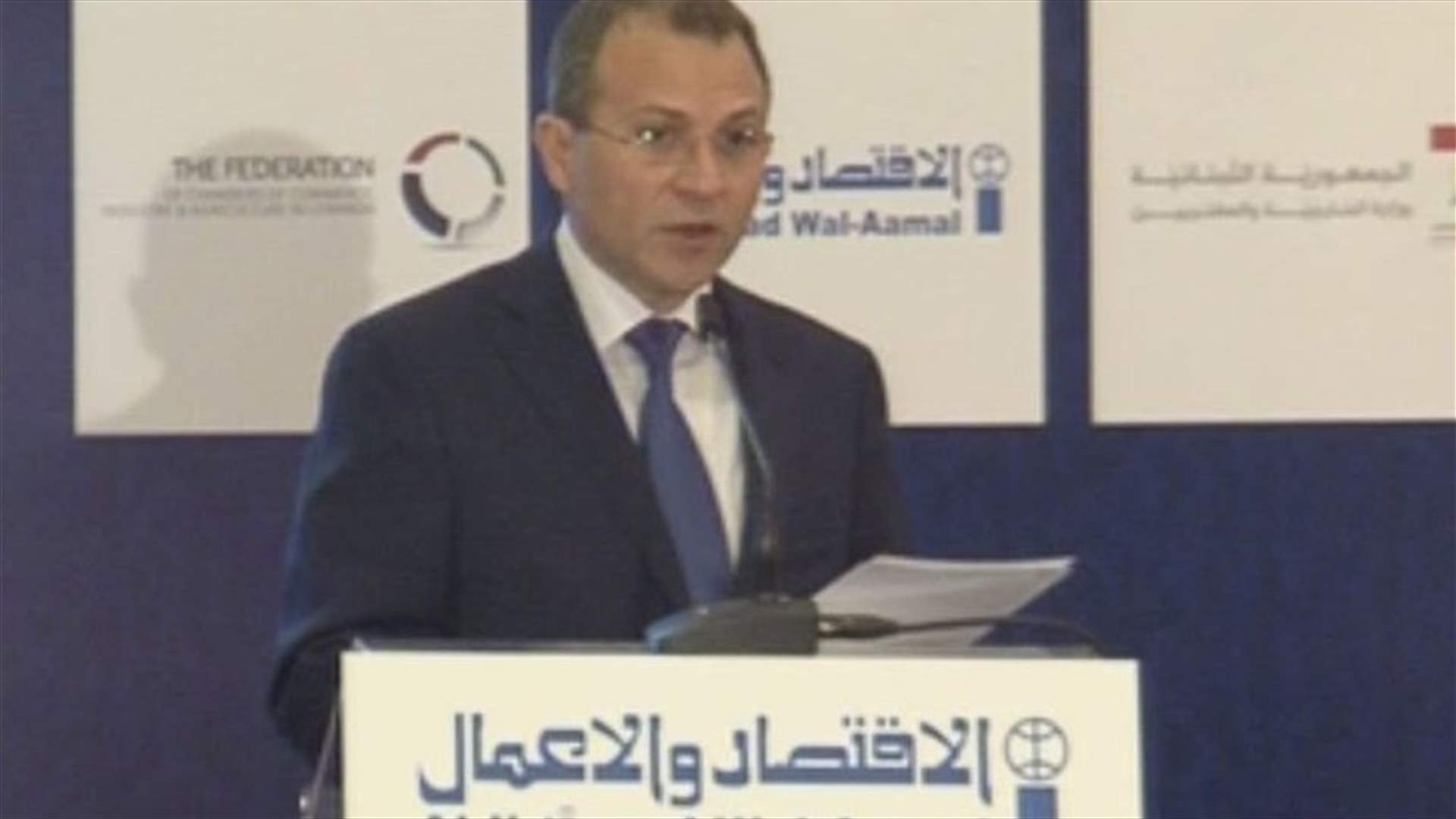Foreign Affairs Minister Bassil: Lebanon is powerful by “its human power and capabilities"