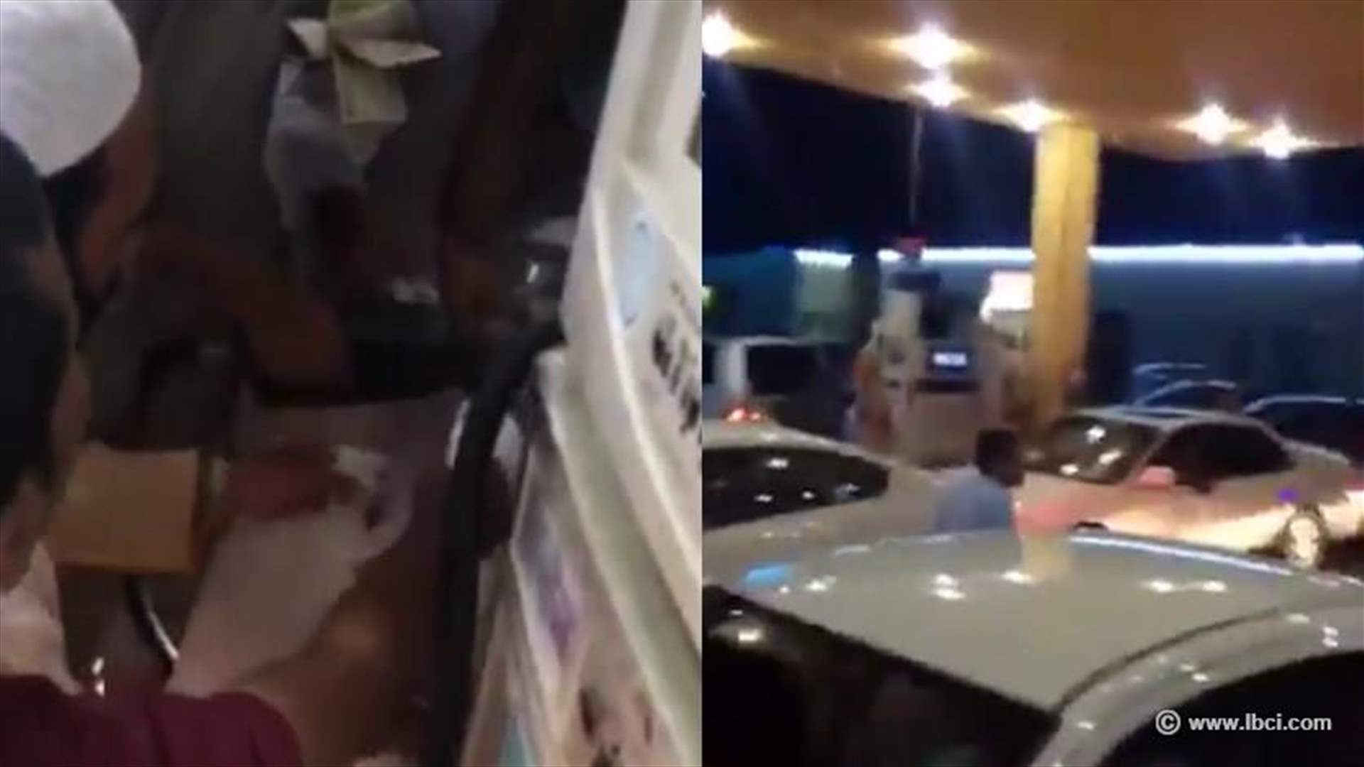بالفيديو- ازدحام وتدافع على محطات البنزين في السعودية