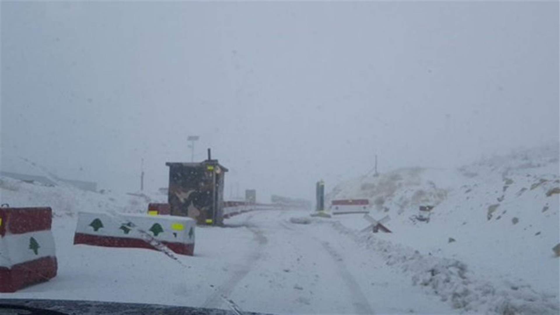 Snow falls on Lebanon’s mountainous regions  