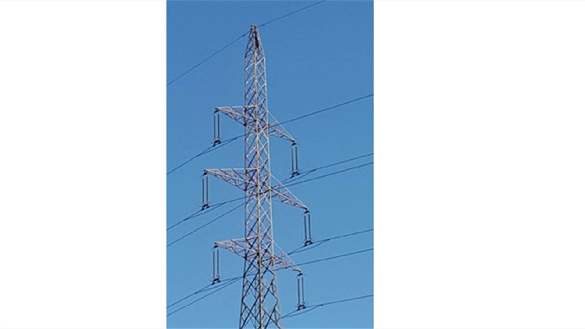  جثة  متفحمة على عمود للتوتر العالي في زحلة
