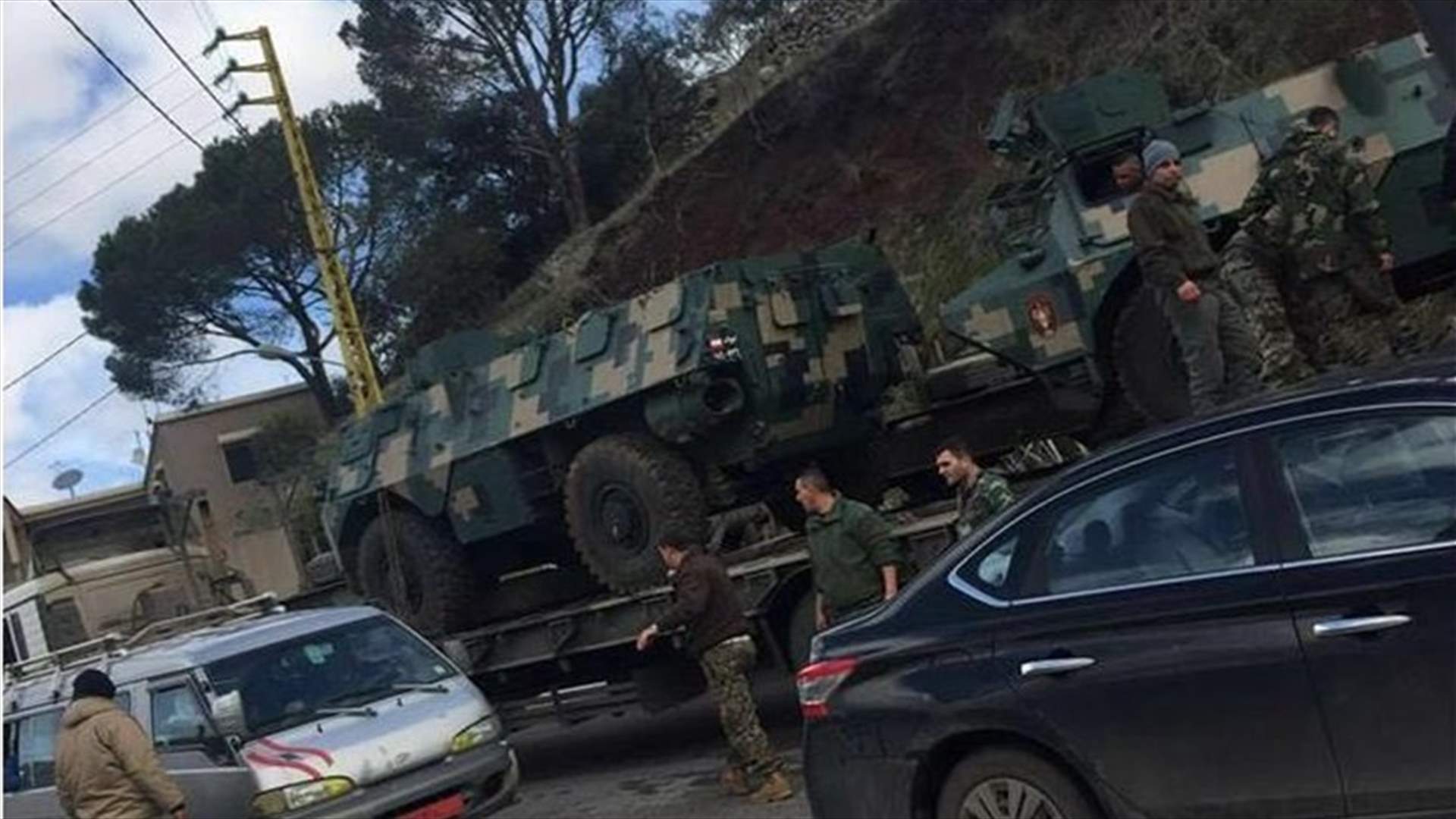 انزلاق عربة لفوج المغاوير في القبيات ولا اصابات